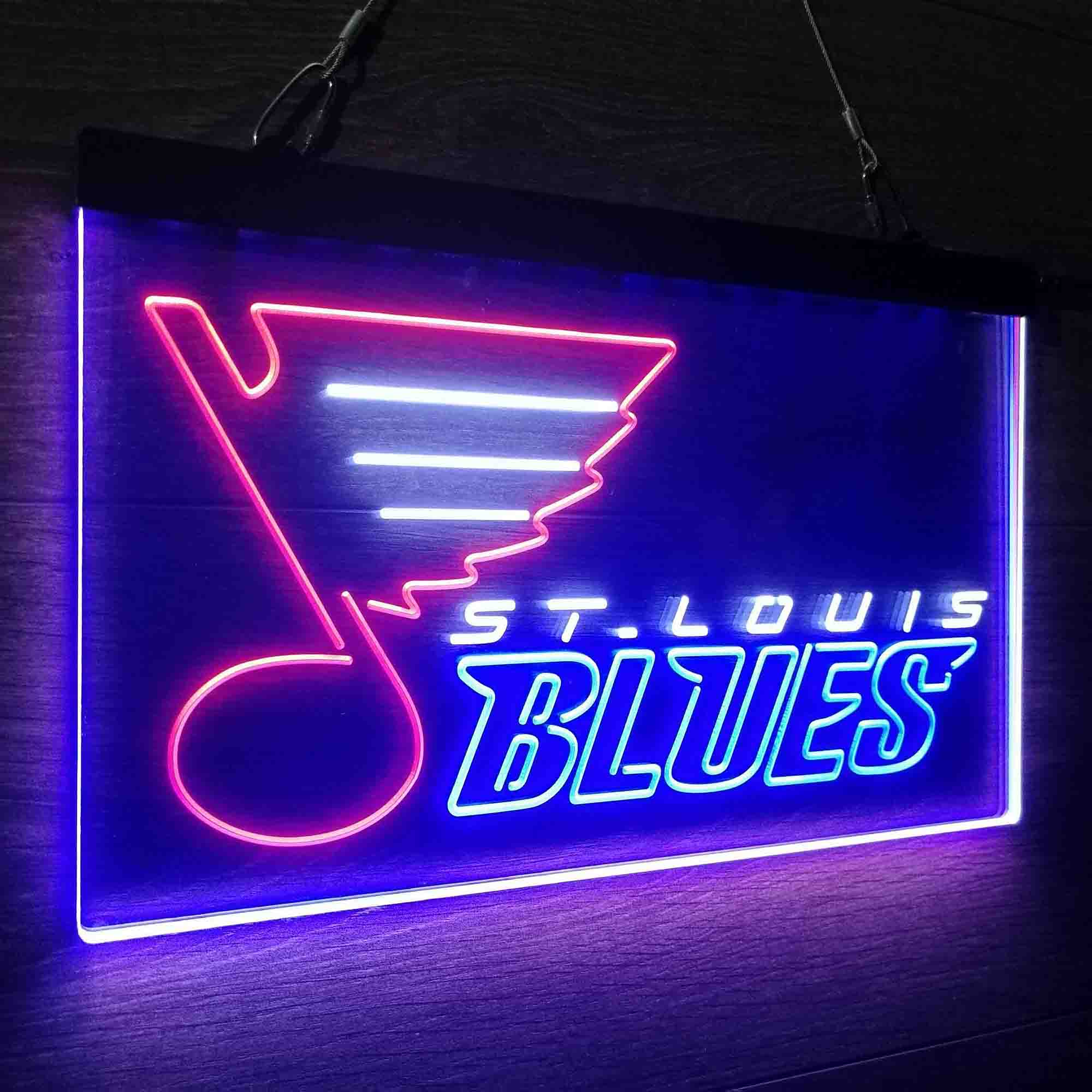 St Louis Blues Neon LED Sign 3 Colors