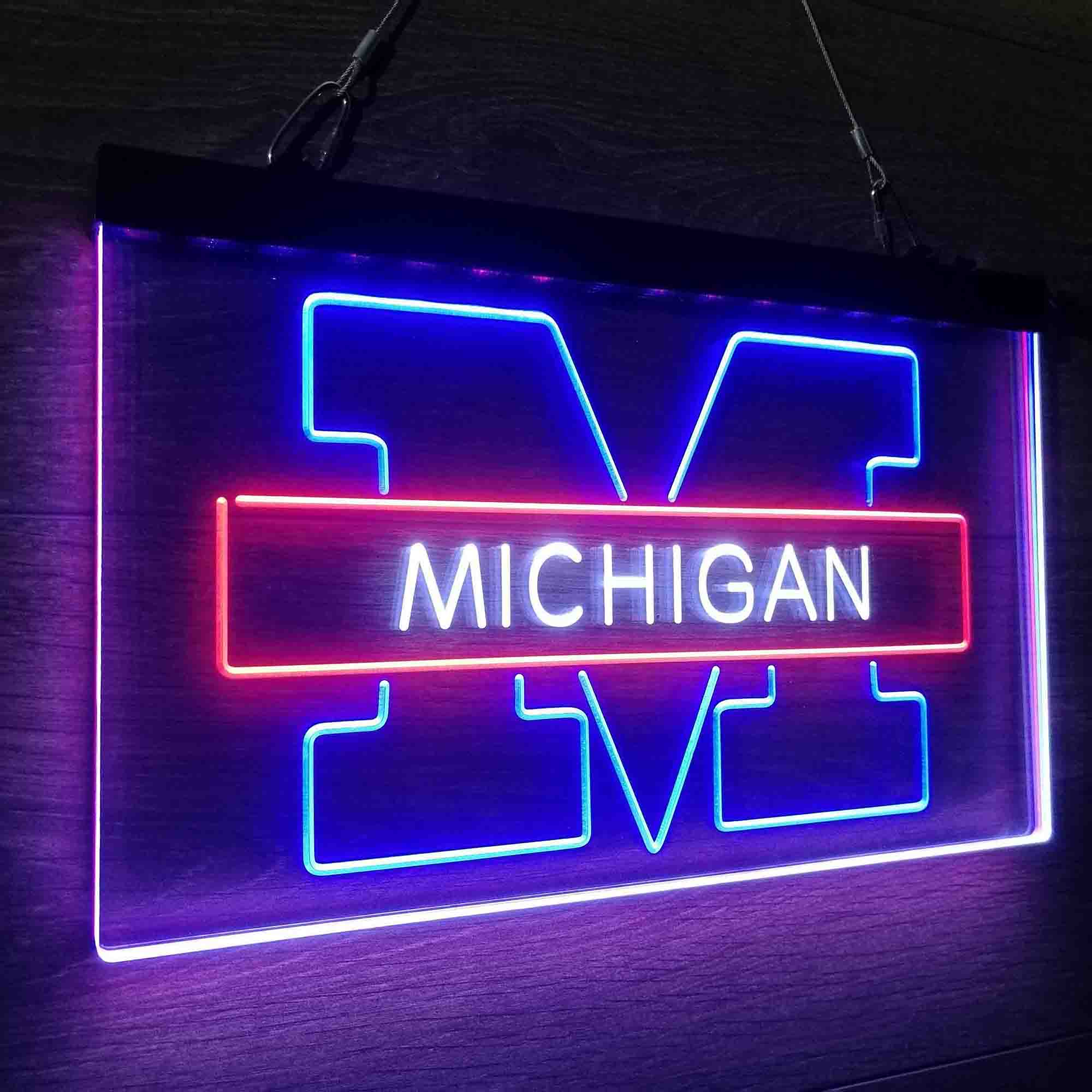 Michigan Basketball Neon LED Sign 3 Colors