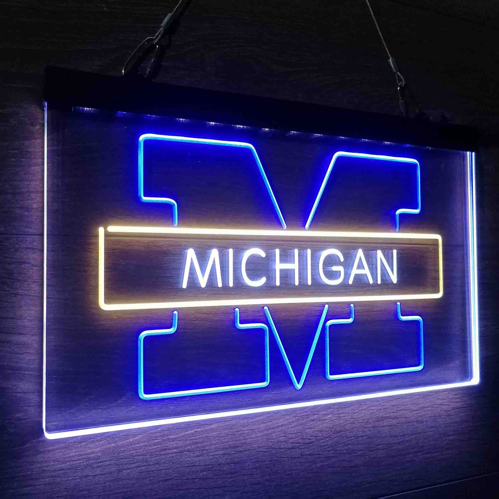 Michigan Basketball Neon LED Sign 3 Colors