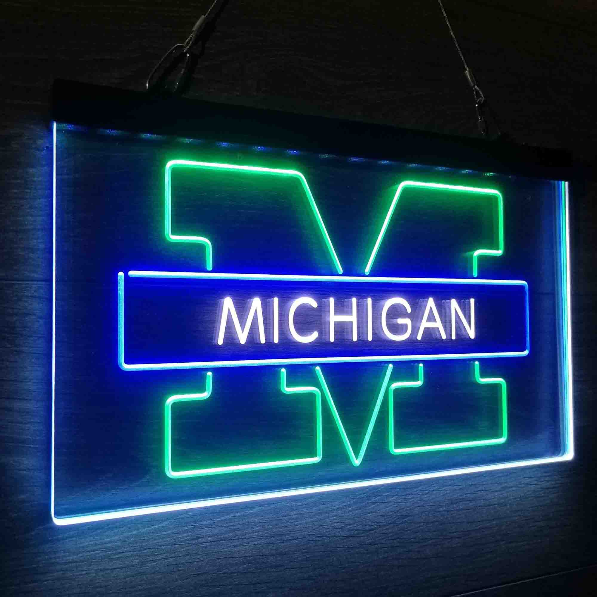 Michigan Basketball Neon LED Sign 3 Colors