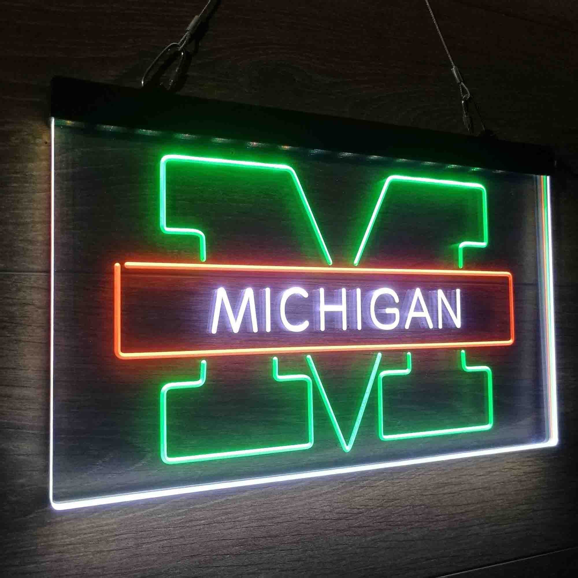 Michigan Basketball Neon LED Sign 3 Colors