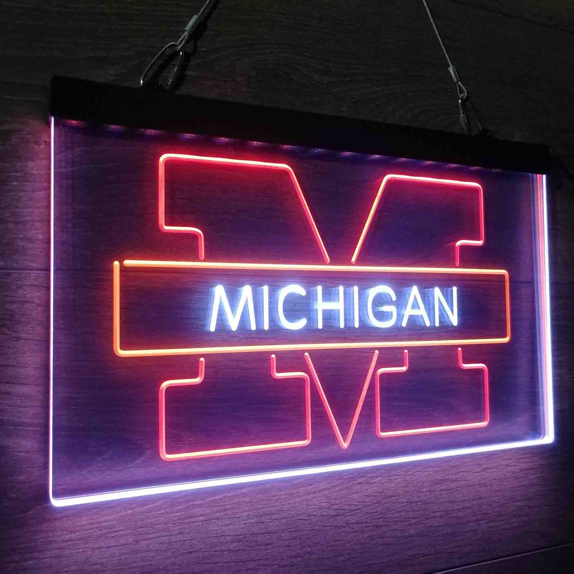 Michigan Basketball Neon LED Sign 3 Colors