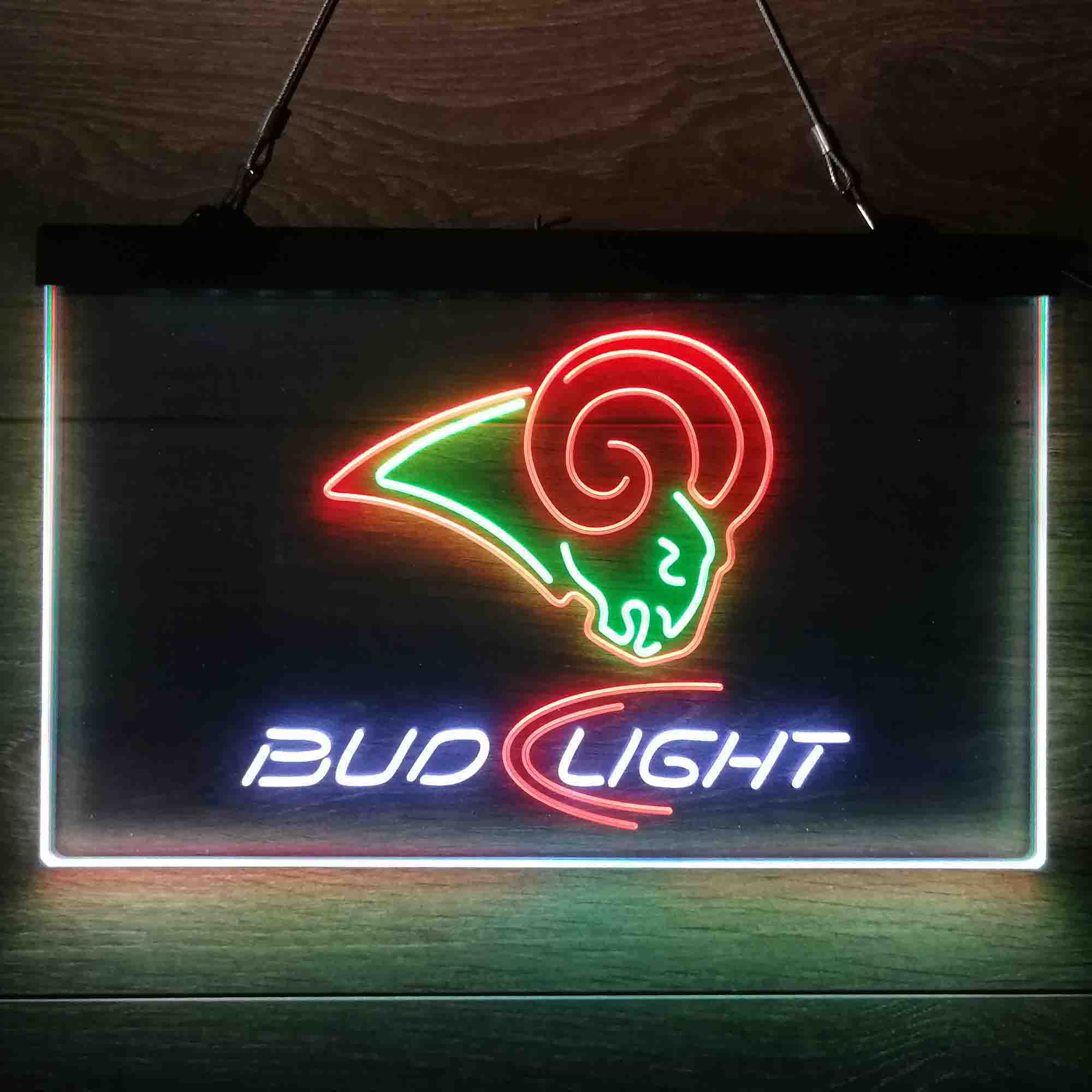 St Louis Rams Bud Light Neon-Like Led Light Sign