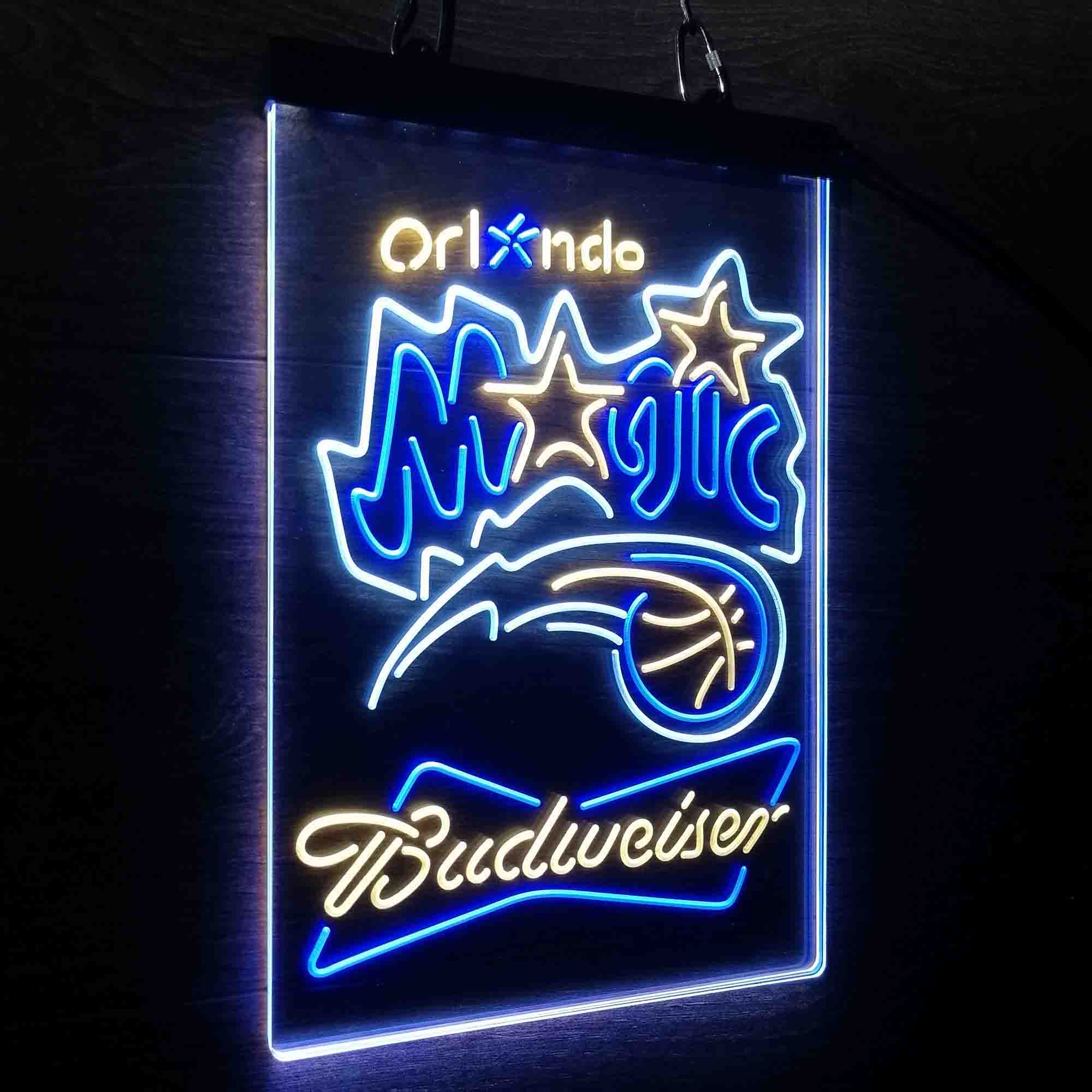 Orlando Magic Nba Budweiser Neon LED Sign 3 Colors