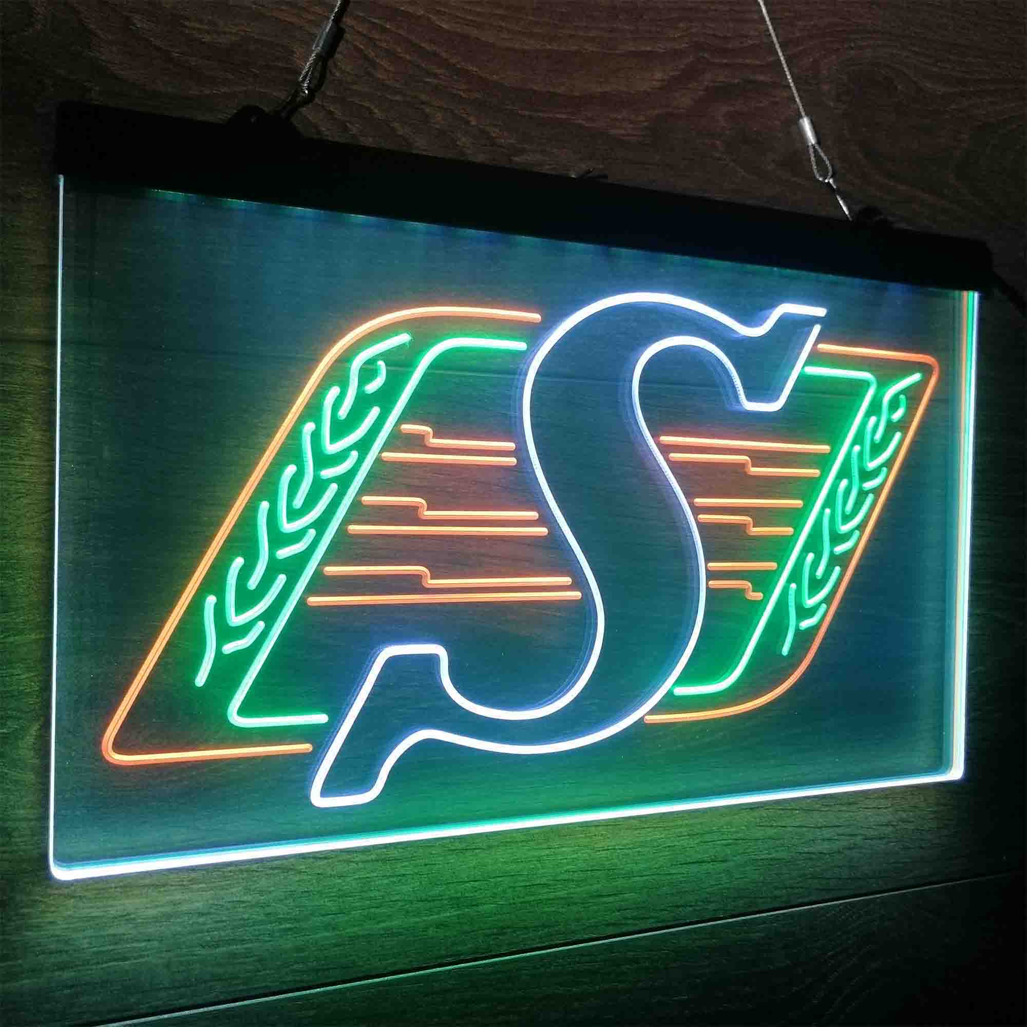 Saskatchewan Roughriders Neon LED Sign 3 Colors