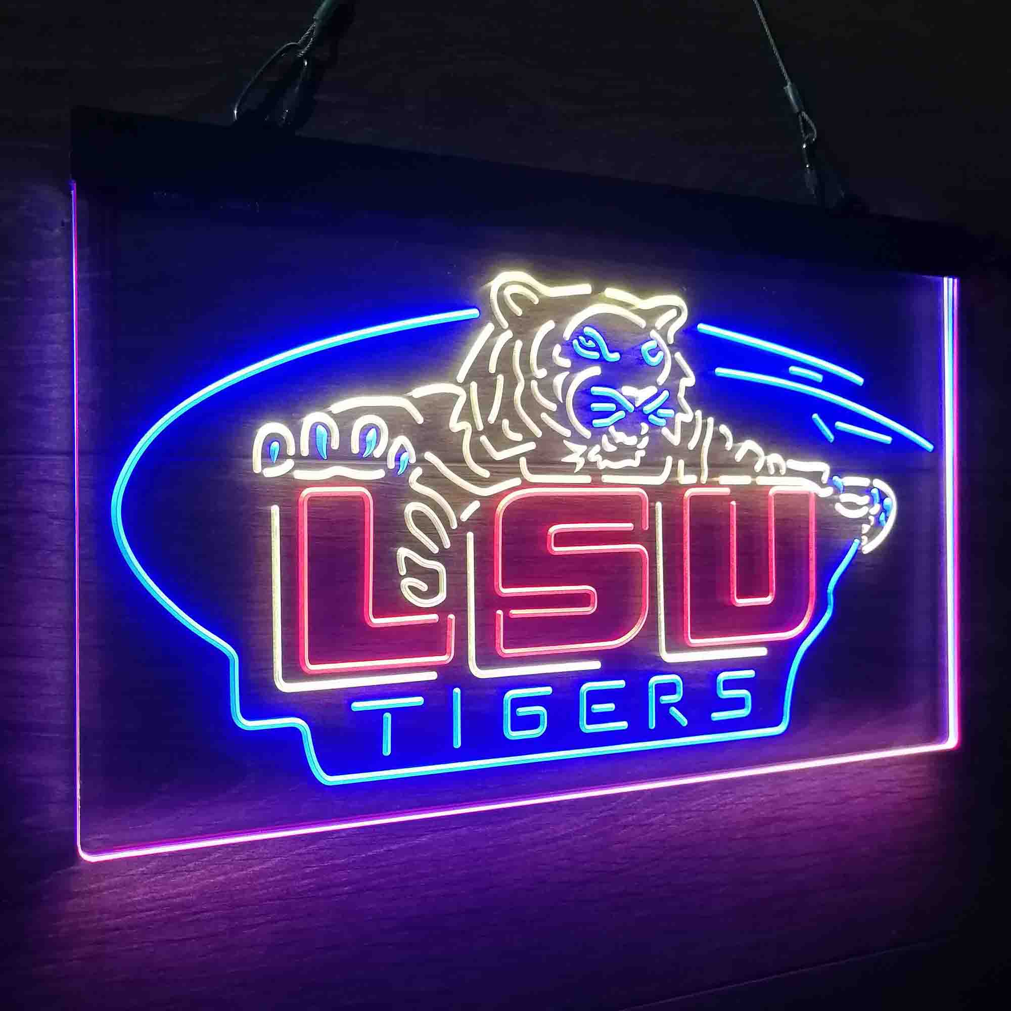 Football LSU Tigers Sport Neon LED Sign 3 Colors