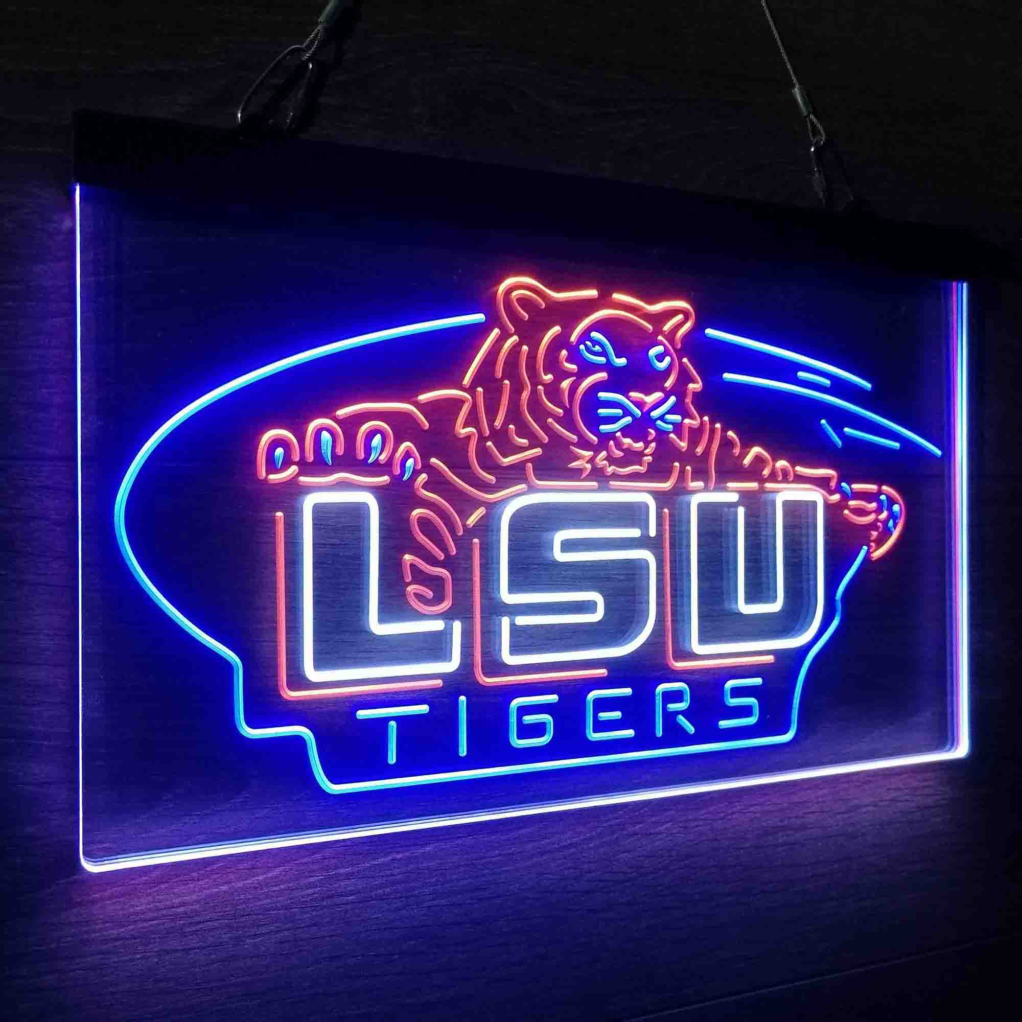 Football LSU Tigers Sport Neon LED Sign 3 Colors