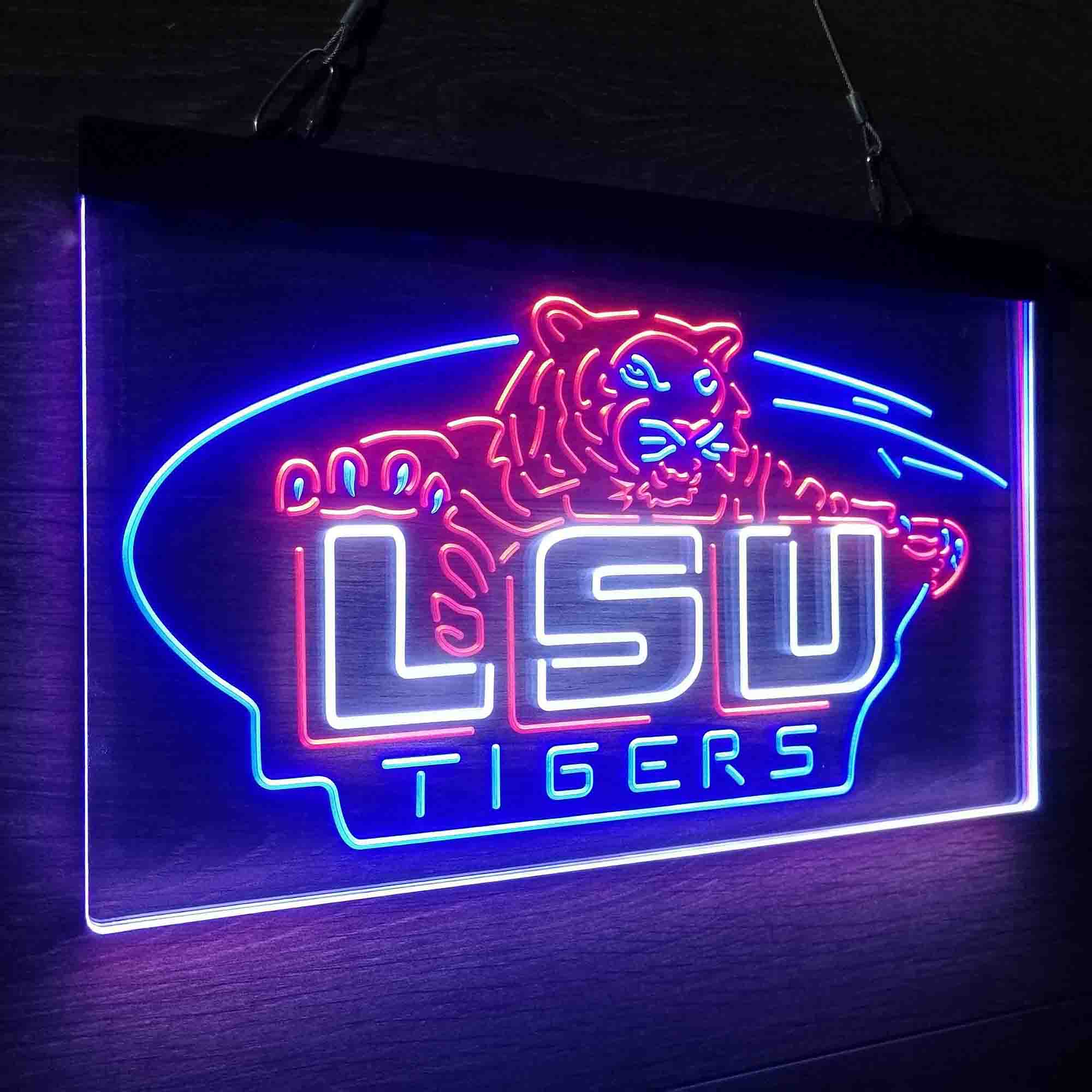 Football LSU Tigers Sport Neon LED Sign 3 Colors