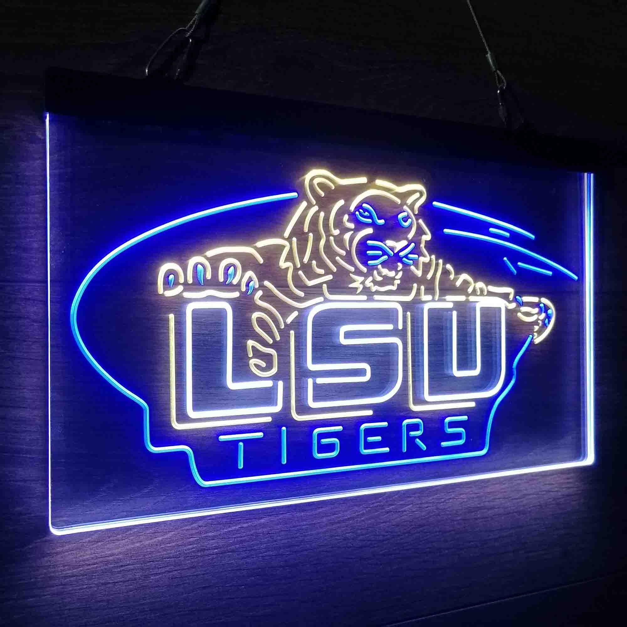 Football LSU Tigers Sport Neon LED Sign 3 Colors