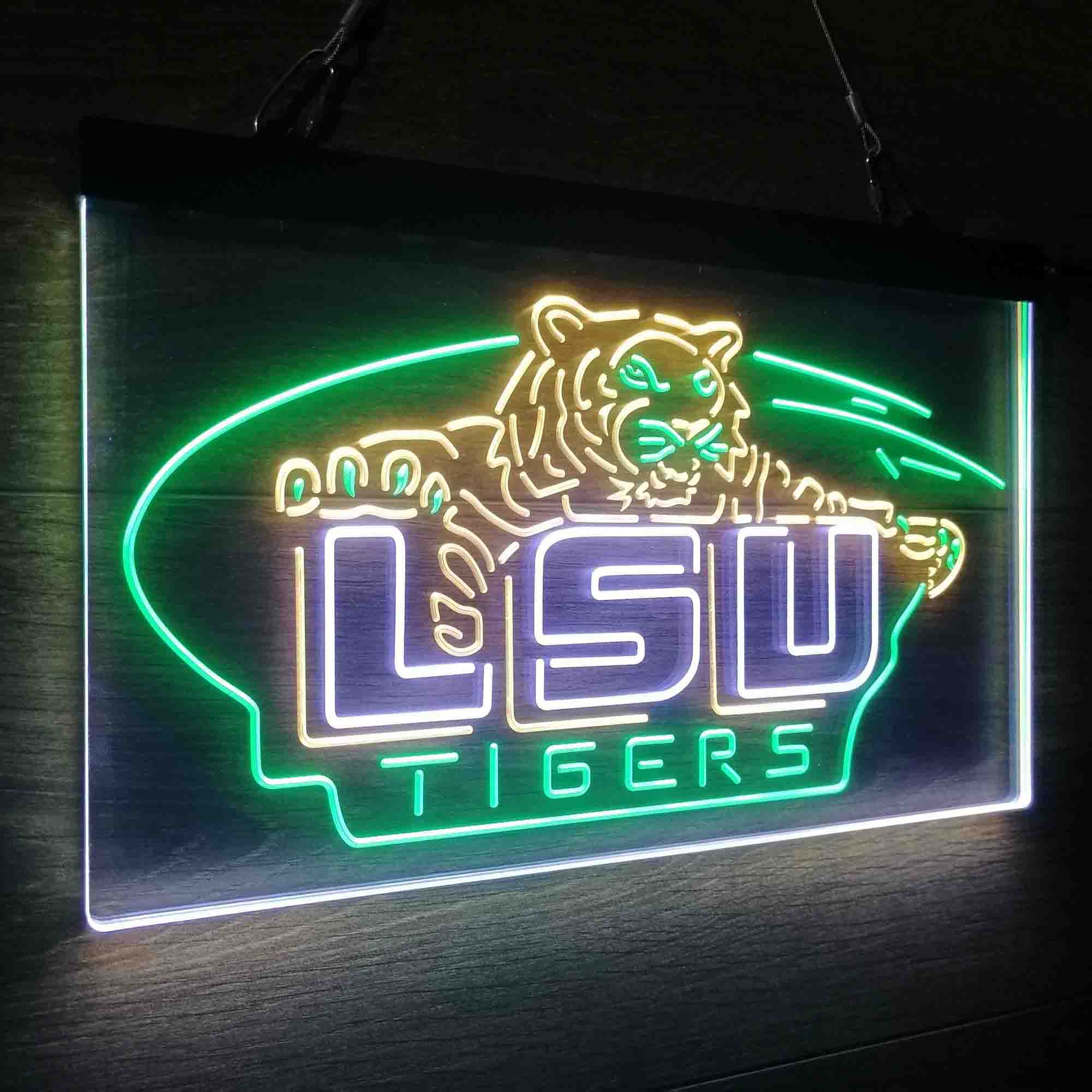 Football LSU Tigers Sport Neon LED Sign 3 Colors