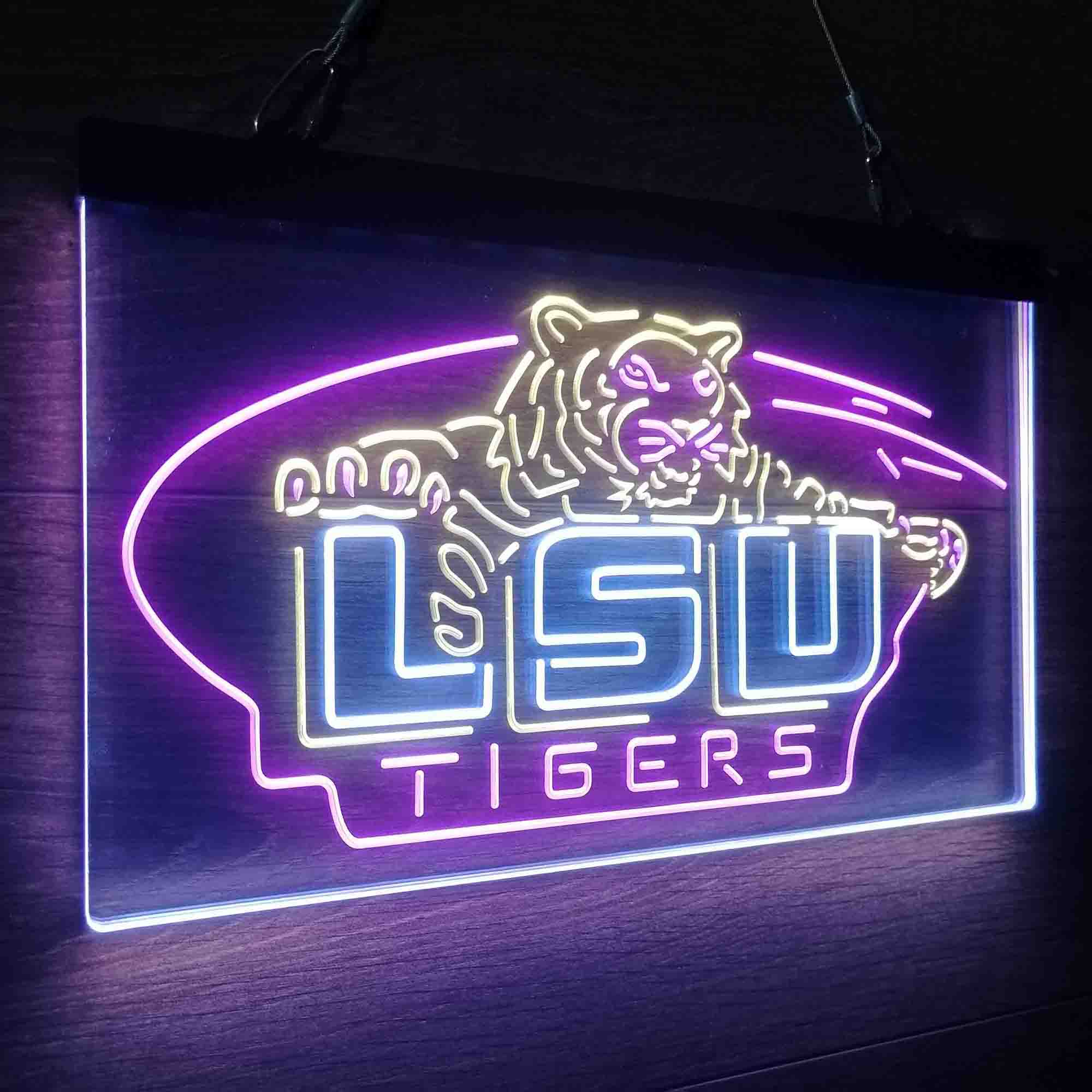 Football LSU Tigers Sport Neon LED Sign 3 Colors