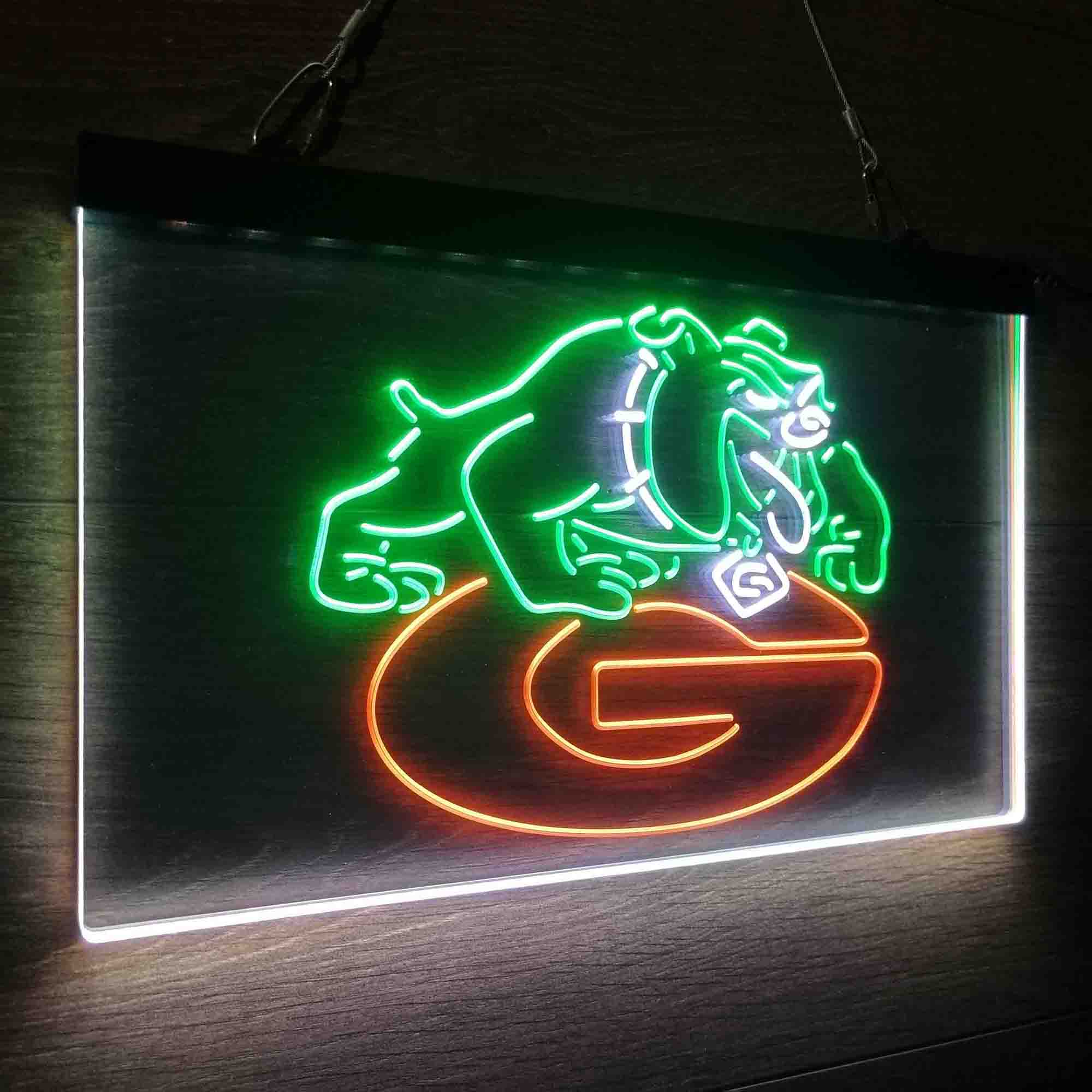 Football Georgia Bulldogs Sport Neon LED Sign 3 Colors