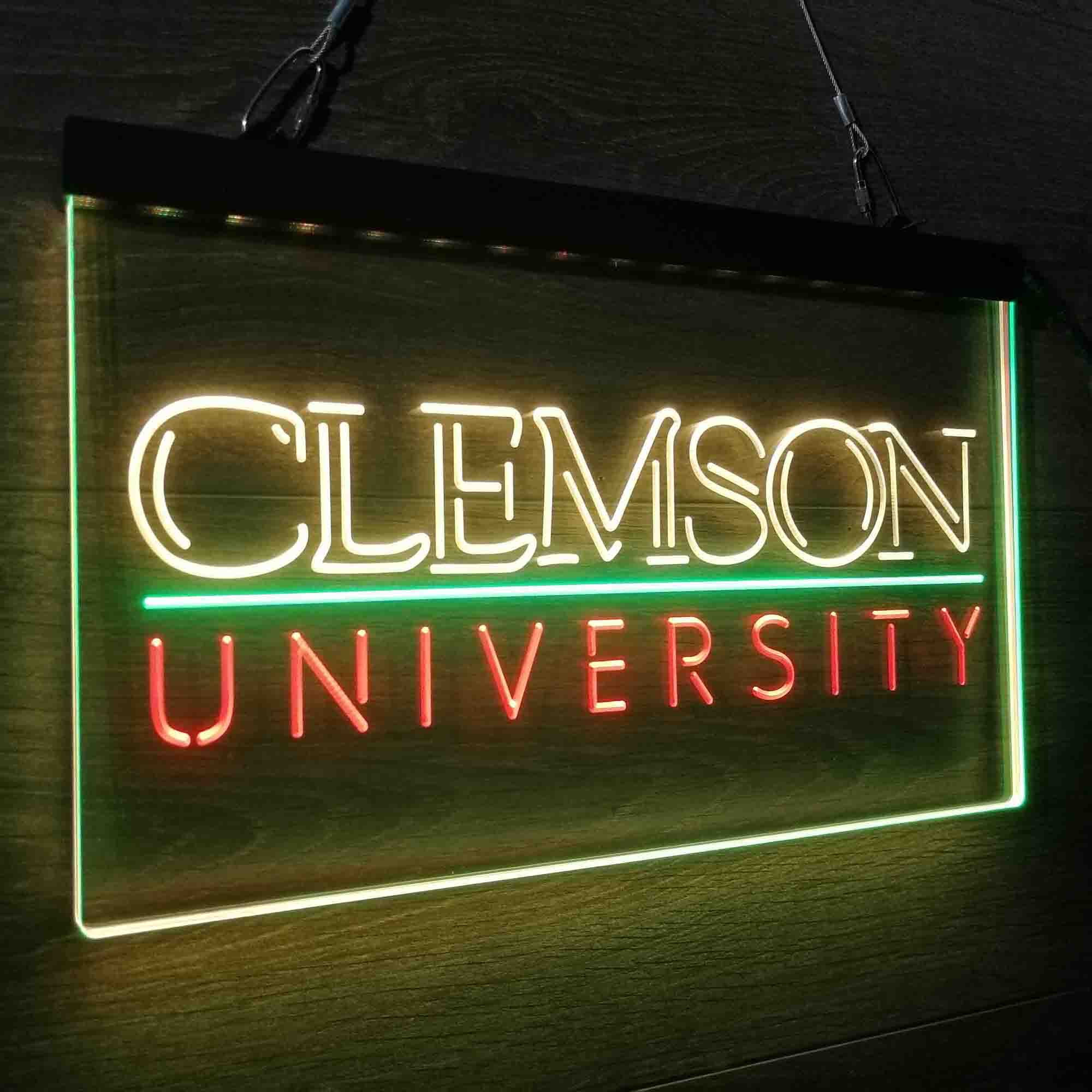 University Tigers Sport Clemson Neon LED Sign 3 Colors