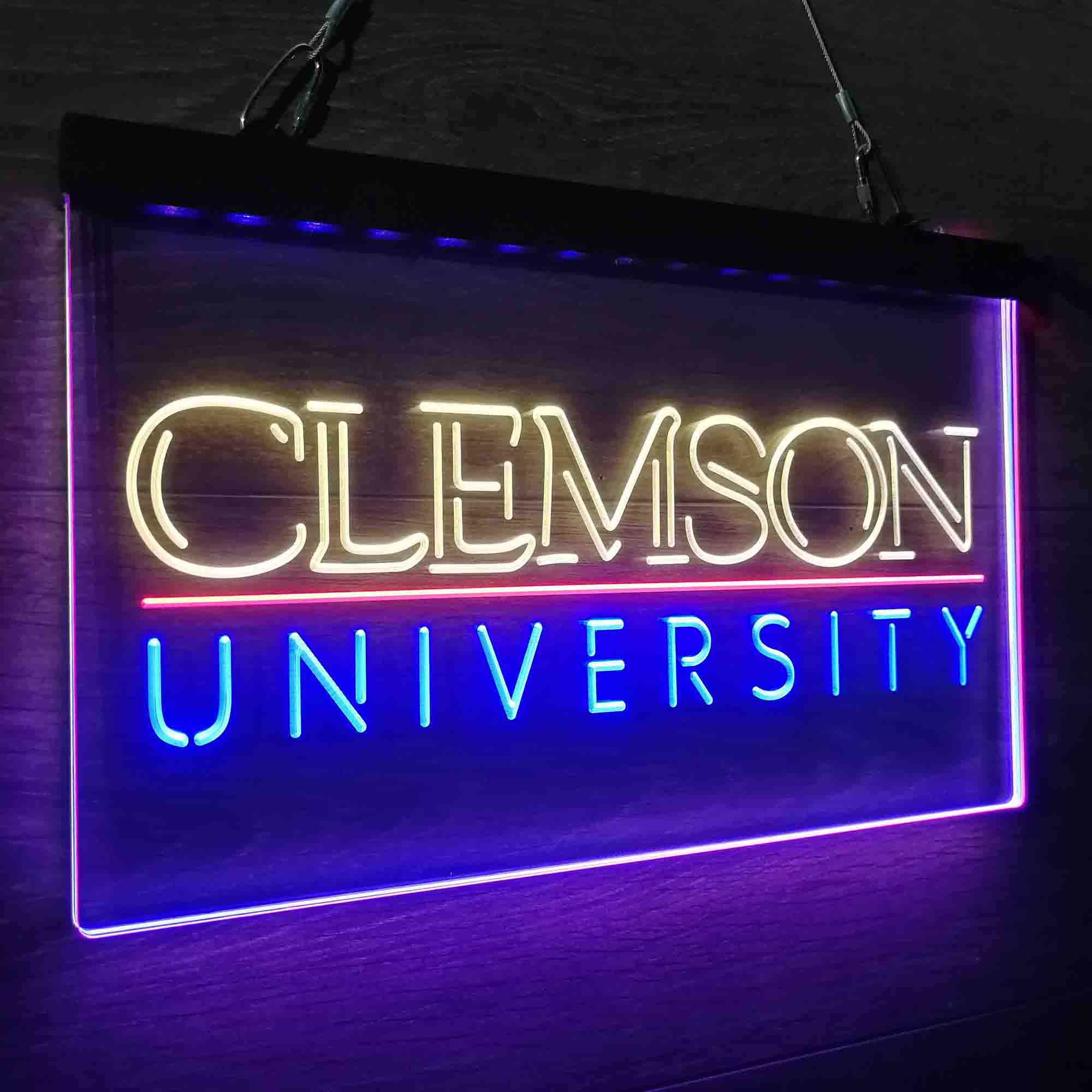 University Tigers Sport Clemson Neon LED Sign 3 Colors