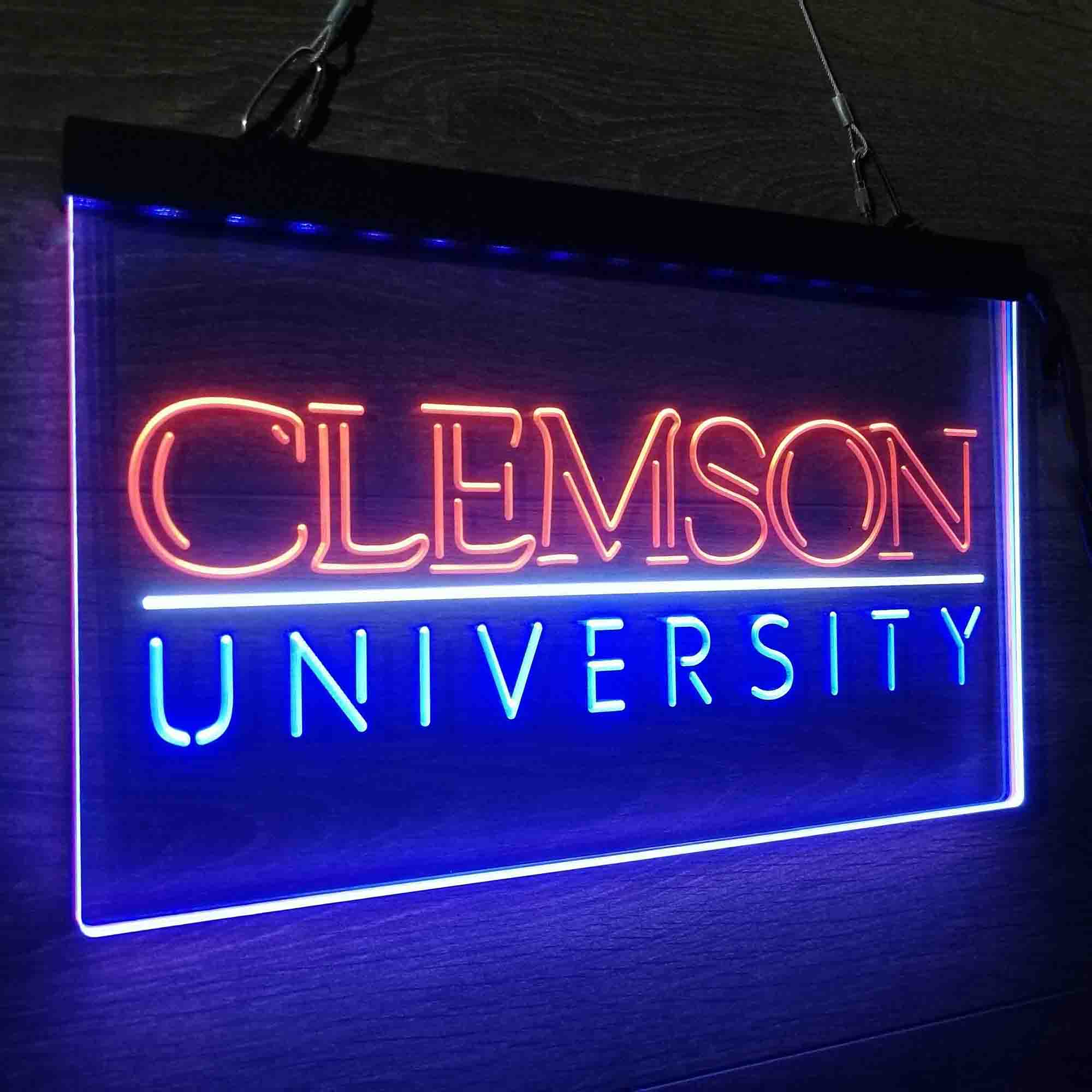 University Tigers Sport Clemson Neon LED Sign 3 Colors