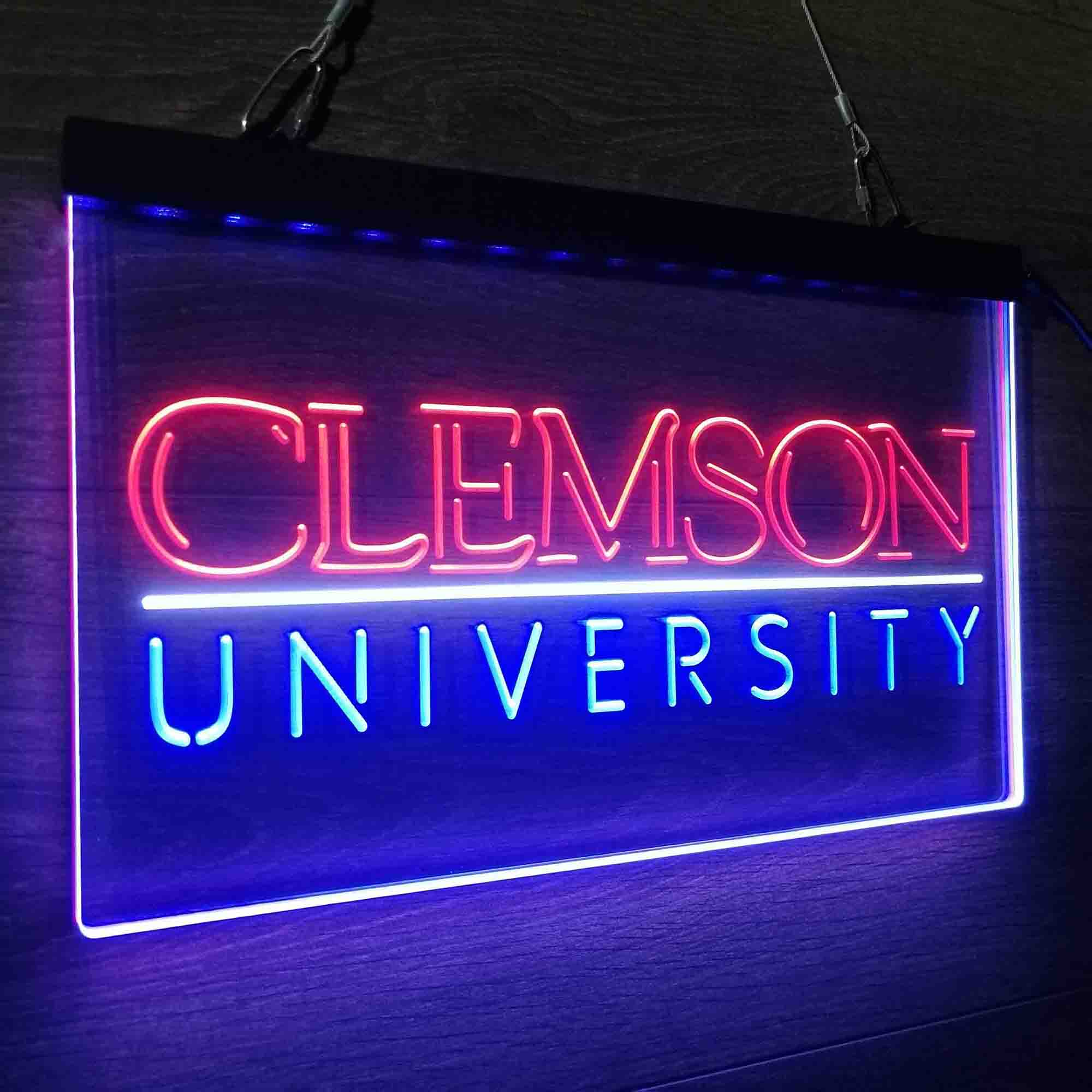 University Tigers Sport Clemson Neon LED Sign 3 Colors