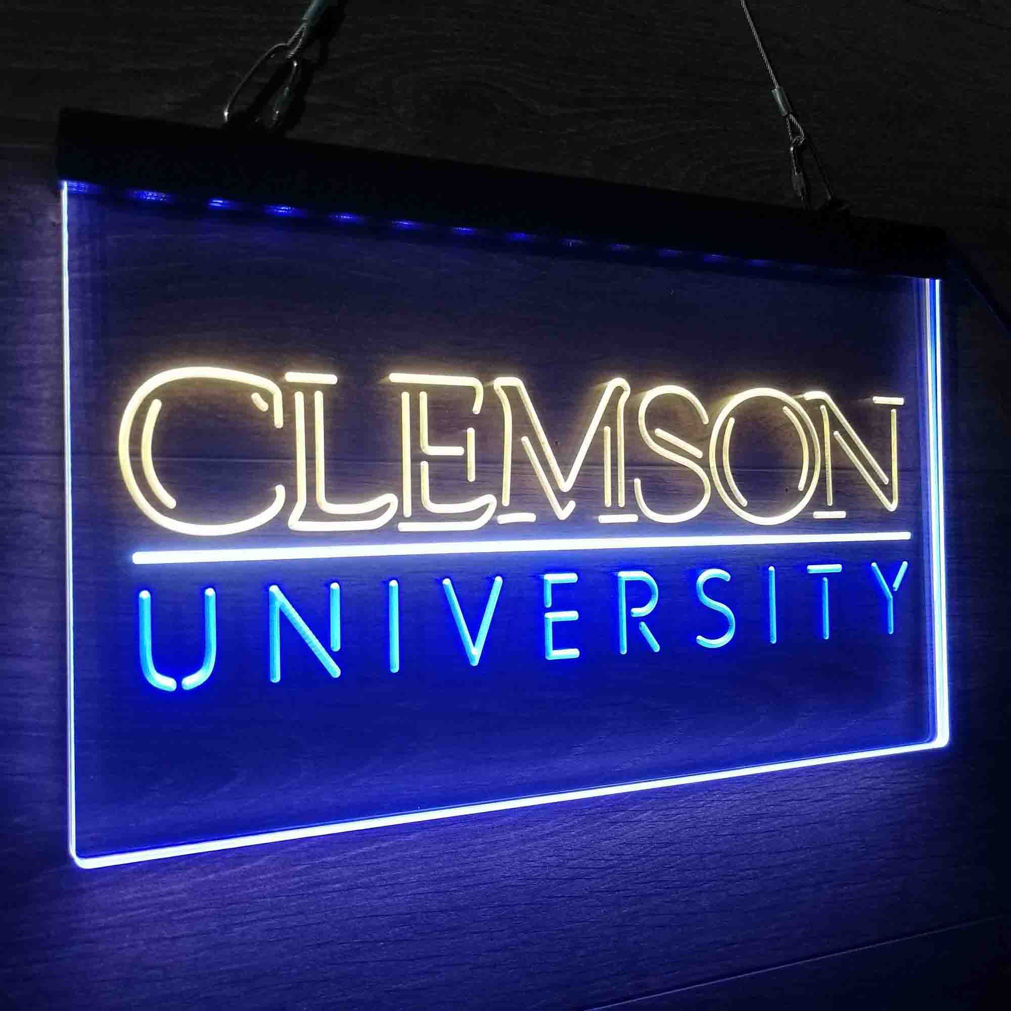 University Tigers Sport Clemson Neon LED Sign 3 Colors