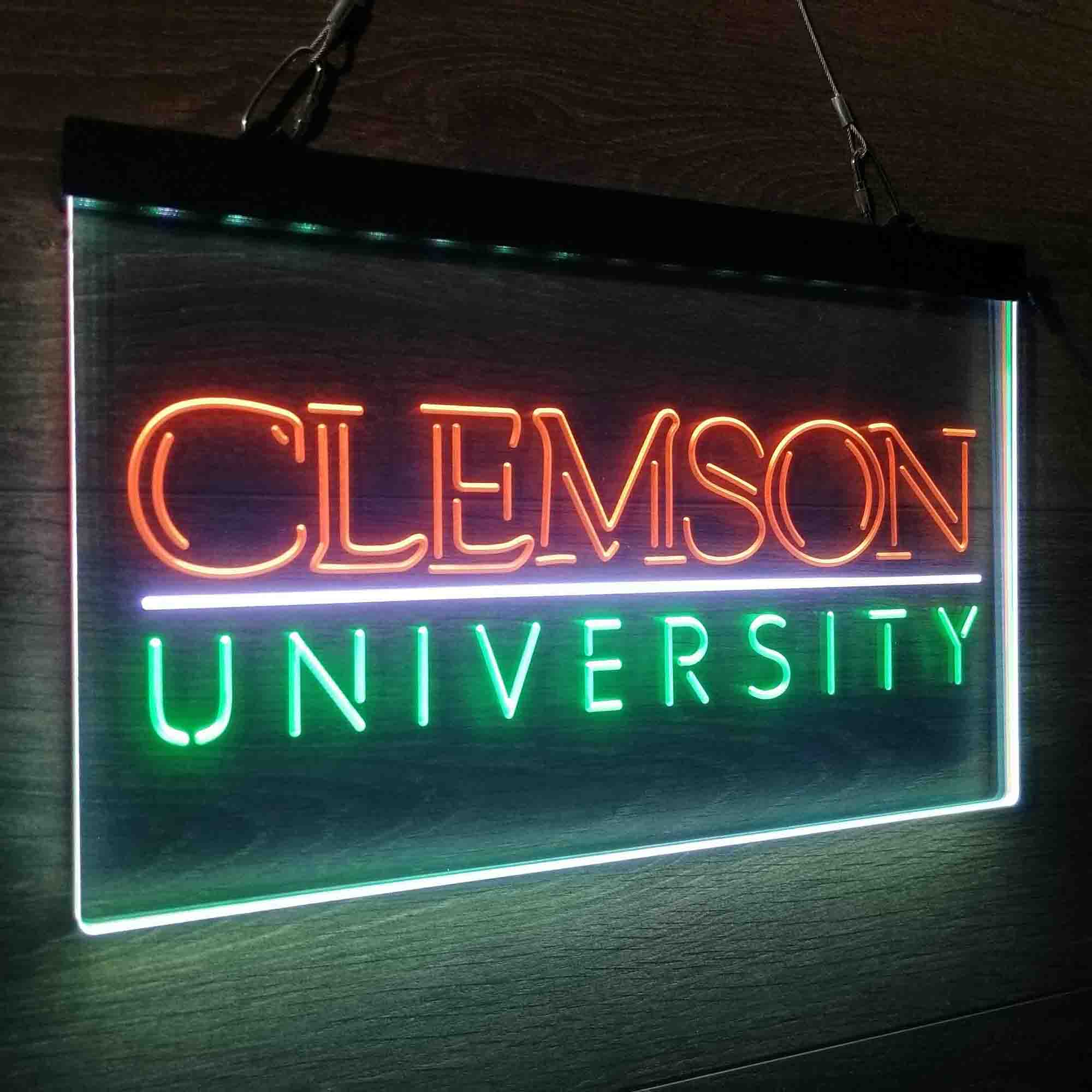 University Tigers Sport Clemson Neon LED Sign 3 Colors