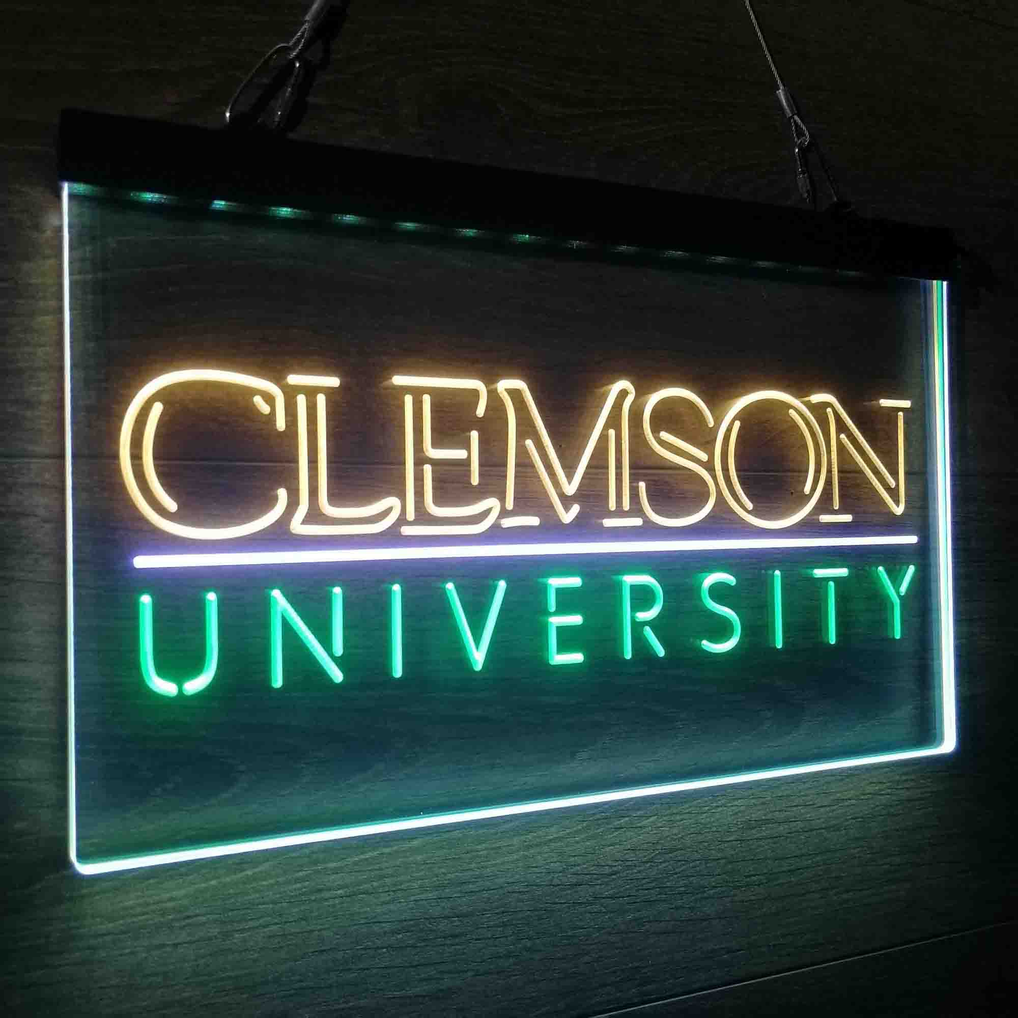 University Tigers Sport Clemson Neon LED Sign 3 Colors