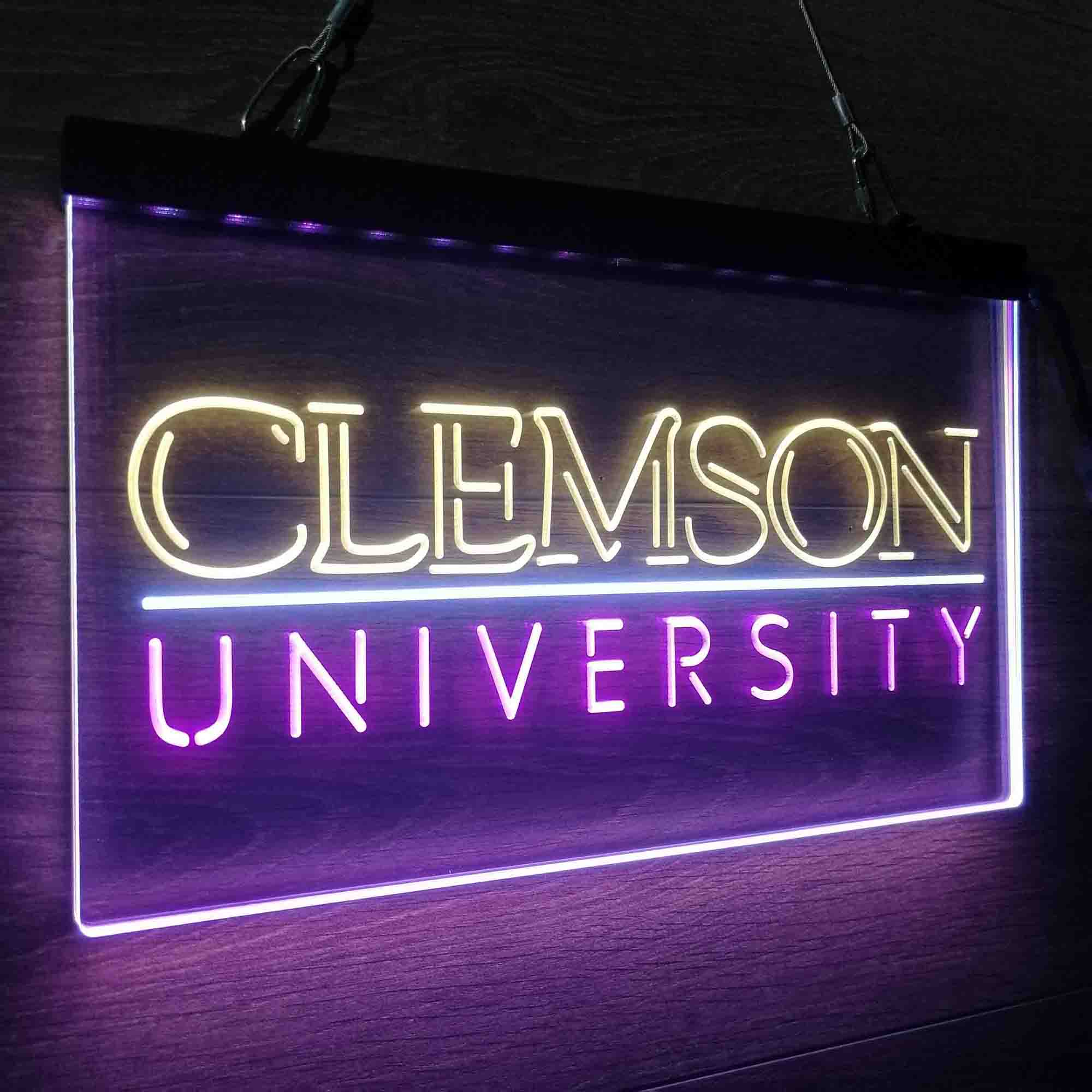 University Tigers Sport Clemson Neon LED Sign 3 Colors