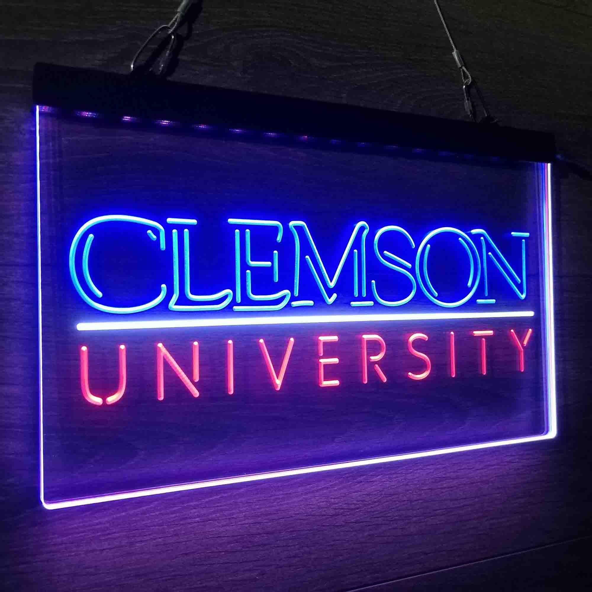 University Tigers Sport Clemson Neon LED Sign 3 Colors