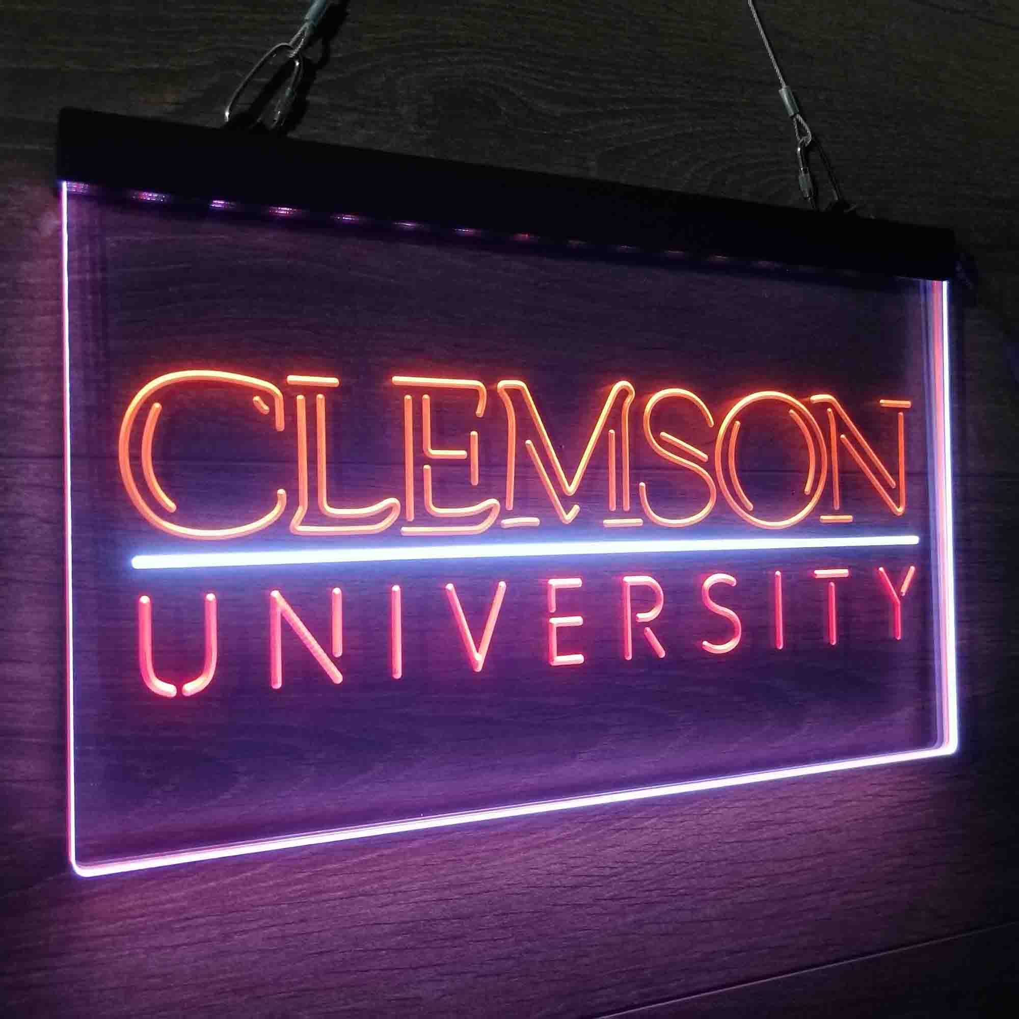 University Tigers Sport Clemson Neon LED Sign 3 Colors