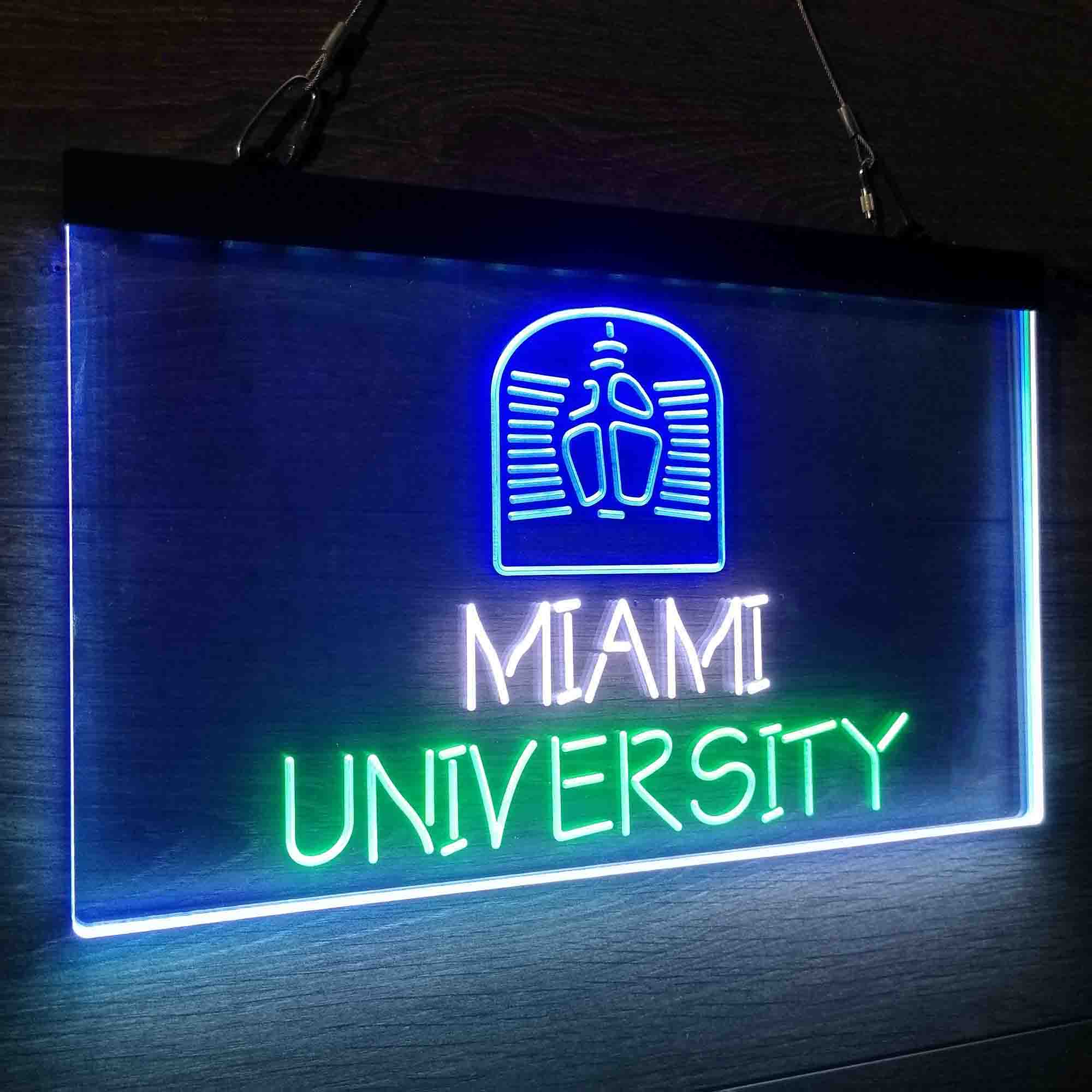 University Miami University Neon LED Sign 3 Colors