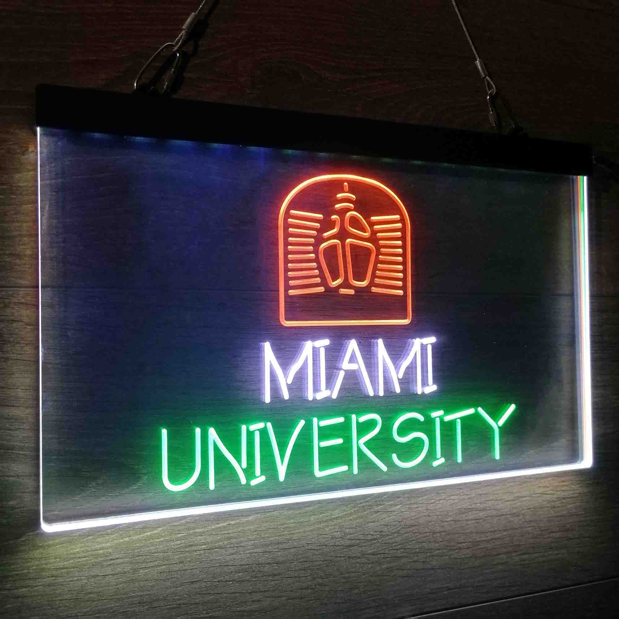 University Miami University Neon LED Sign 3 Colors