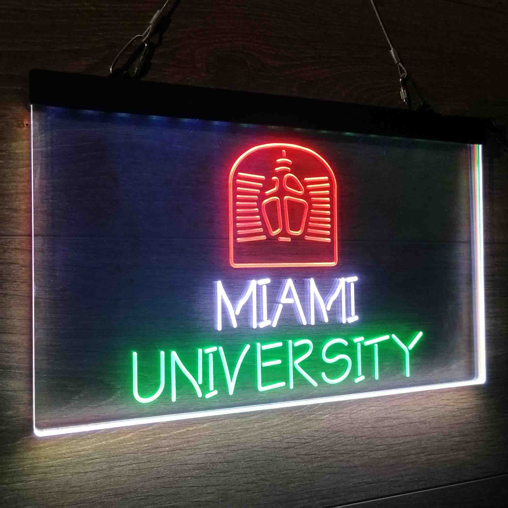 University Miami University Neon LED Sign 3 Colors