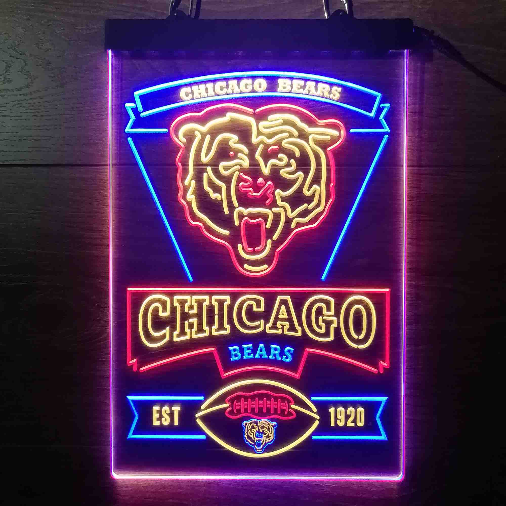 Chicago Bears LED Light Sign