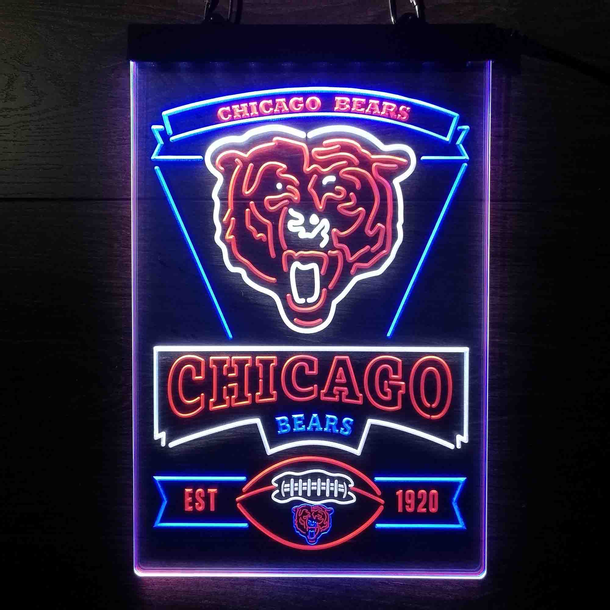 Chicago Bears LED Light Sign