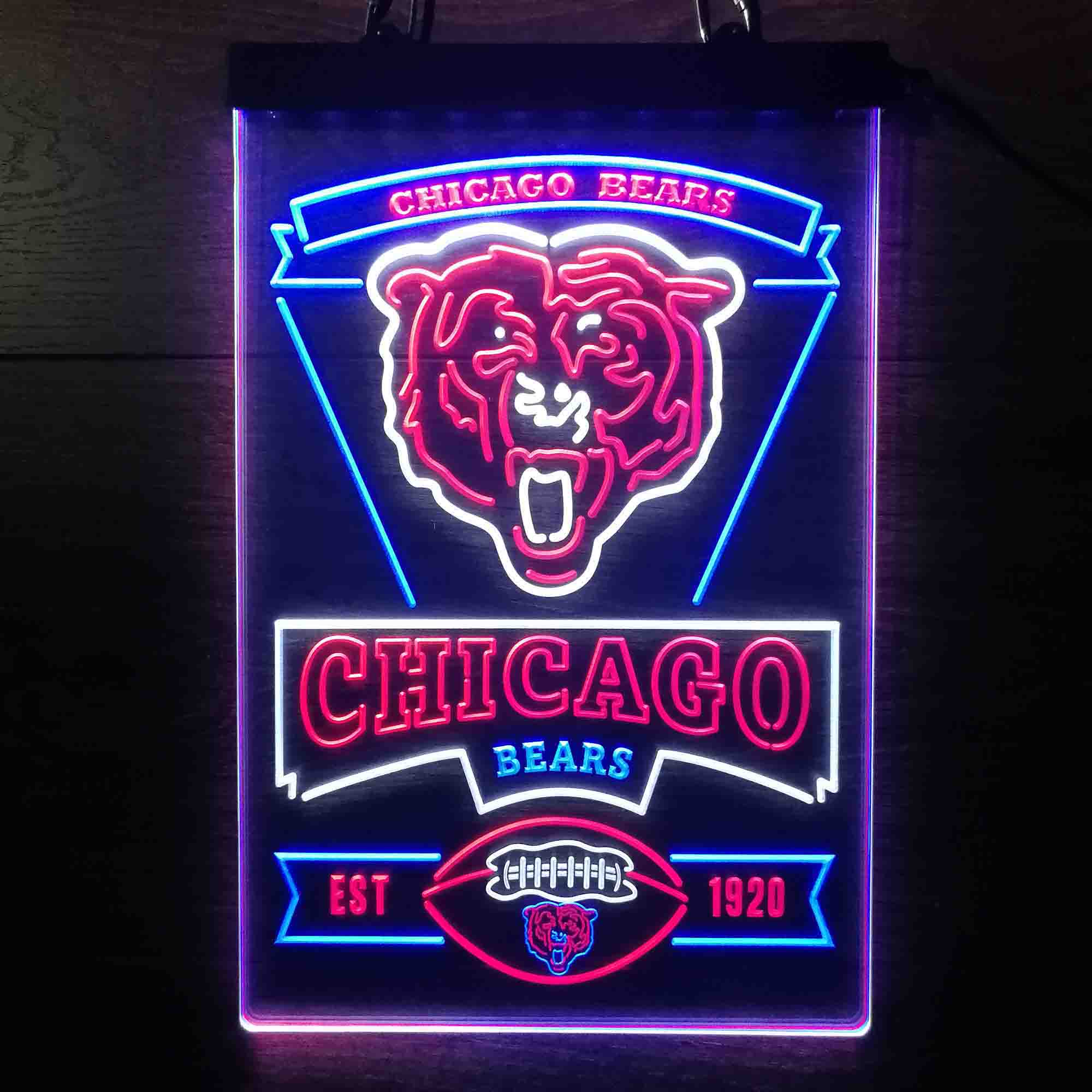 Chicago Bears Neon LED Sign 3 Colors