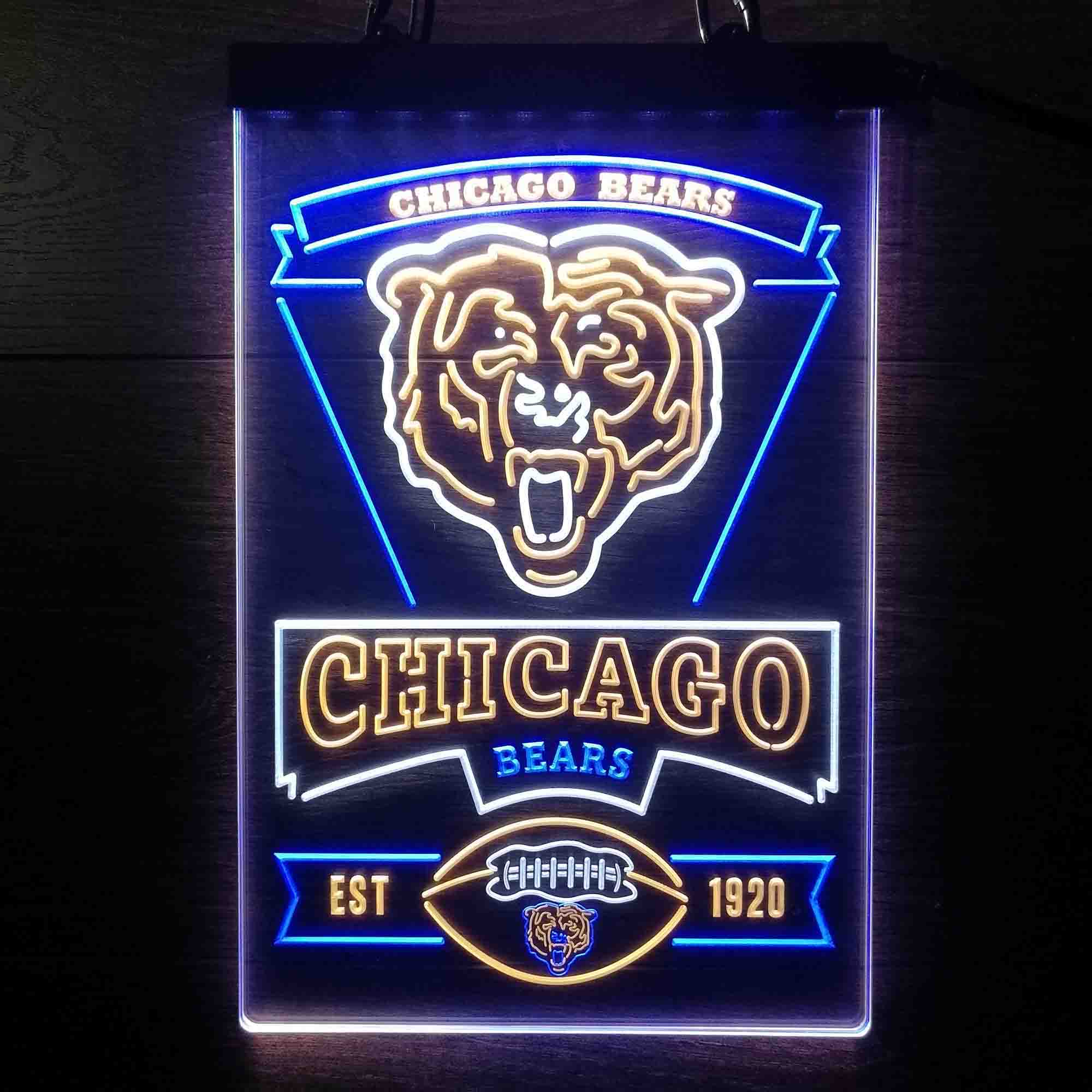 Chicago Bears LED Light Sign