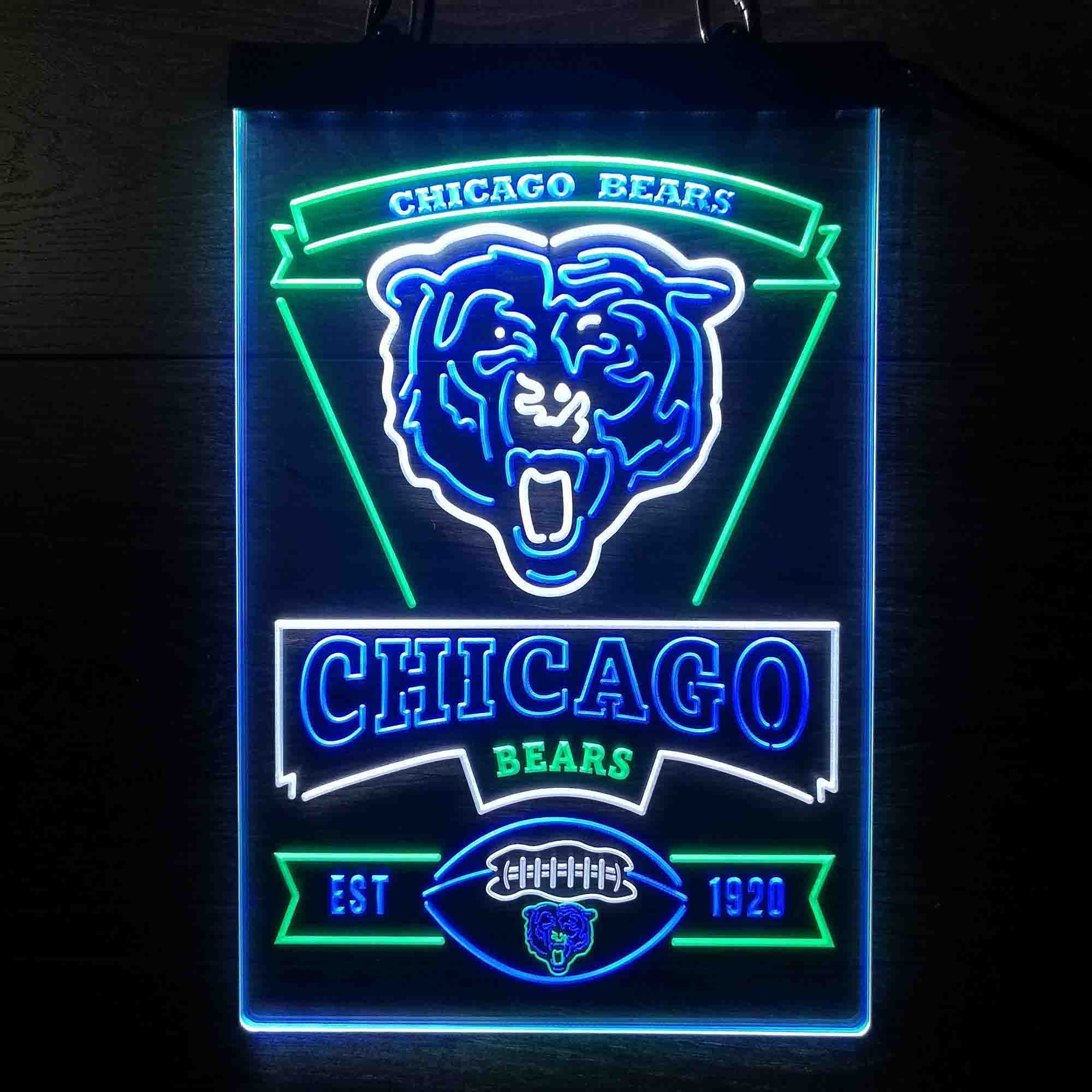 Chicago Bears LED Light Sign