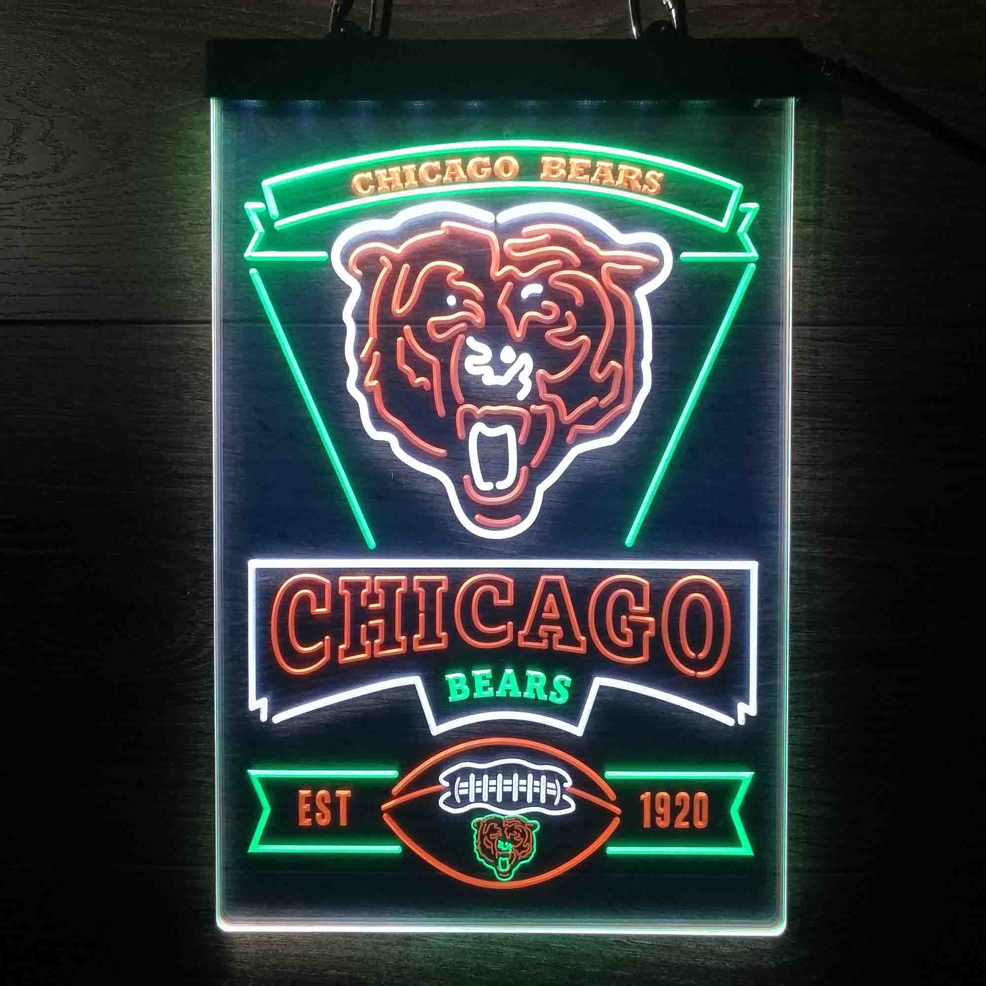 Chicago Bears LED Light Sign