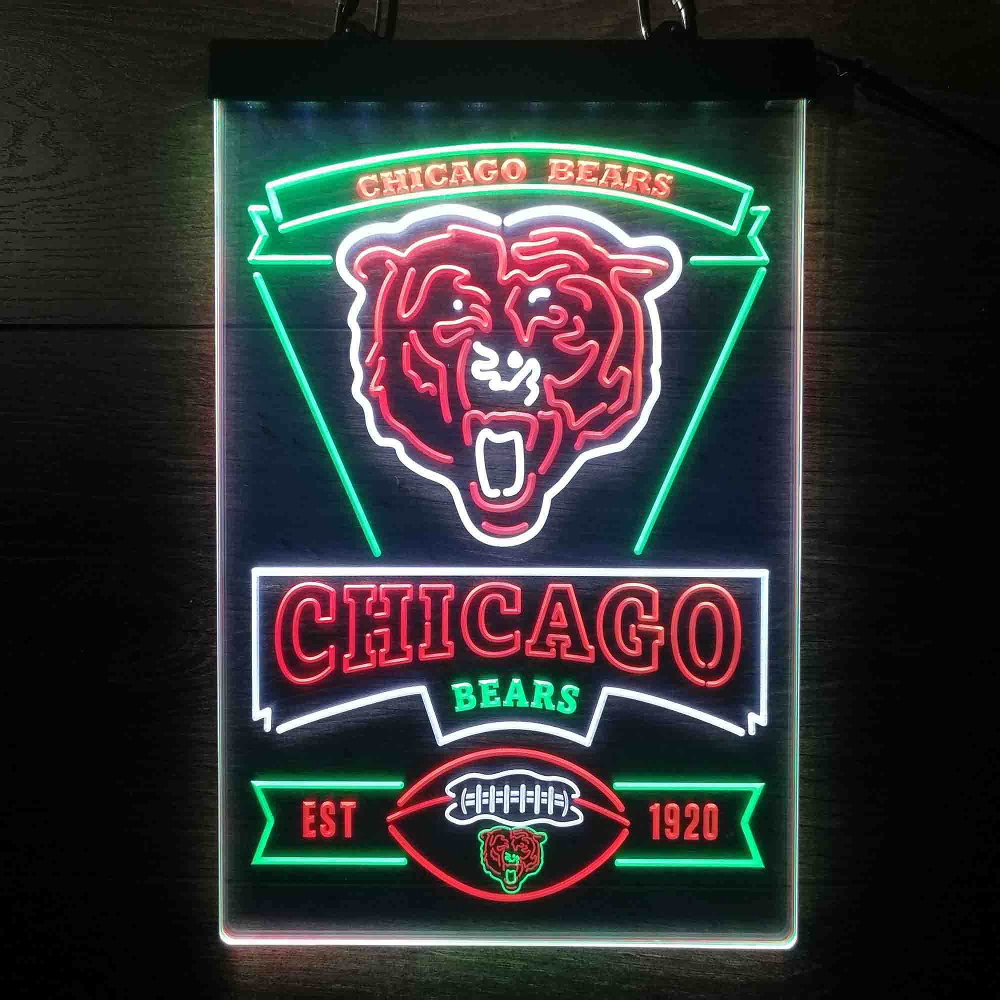 Chicago Bears LED Light Sign