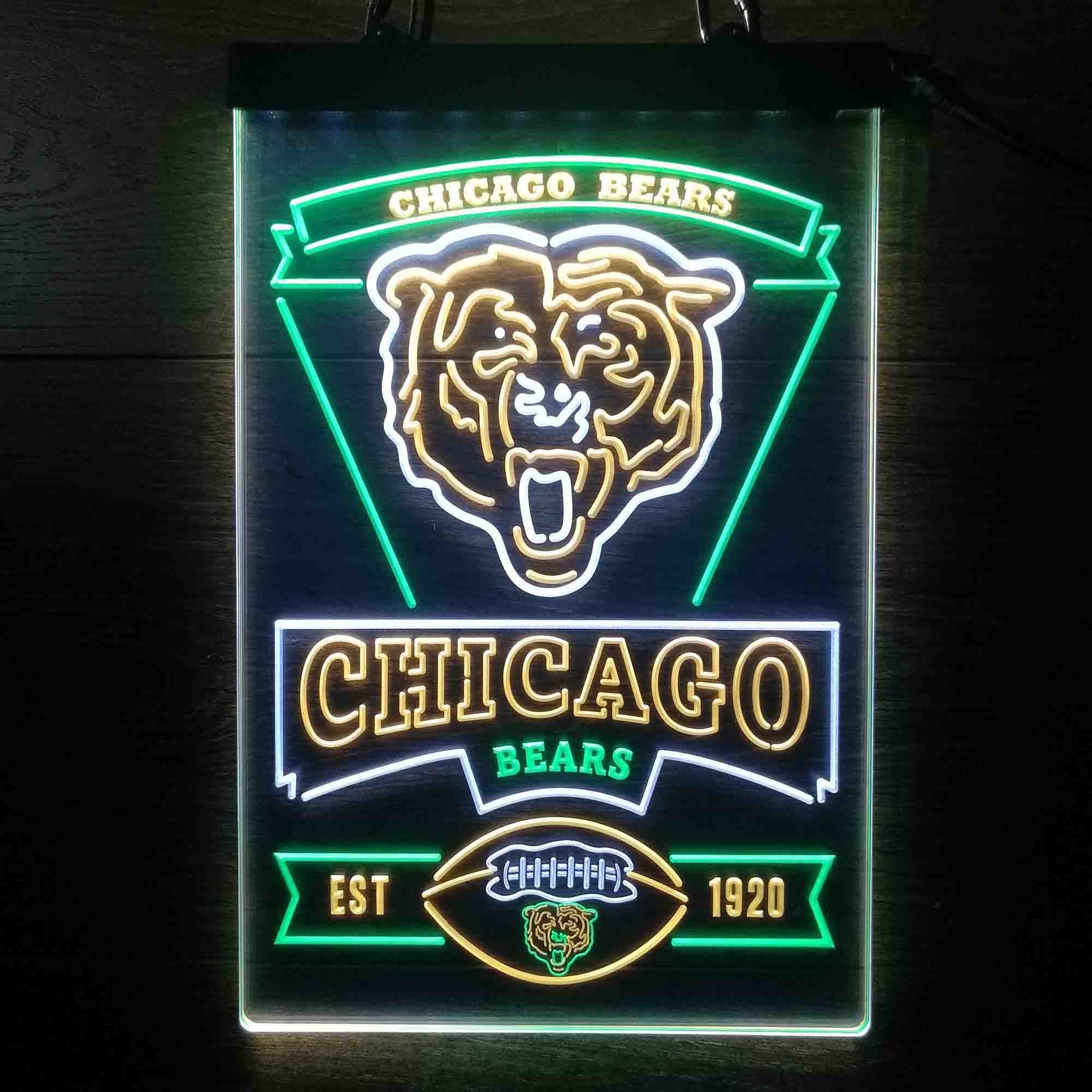 Chicago Bears LED Light Sign