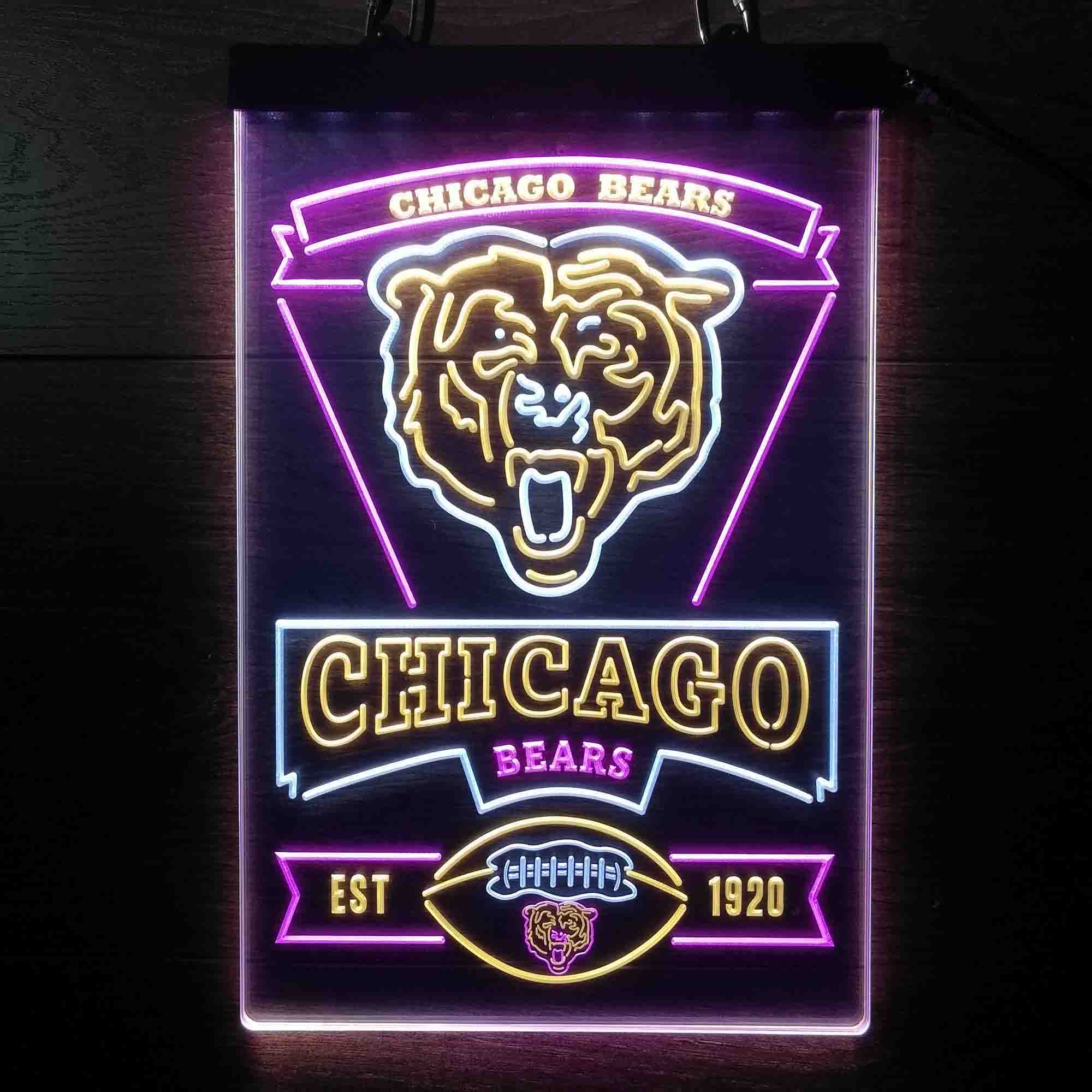 Chicago Bears LED Light Sign