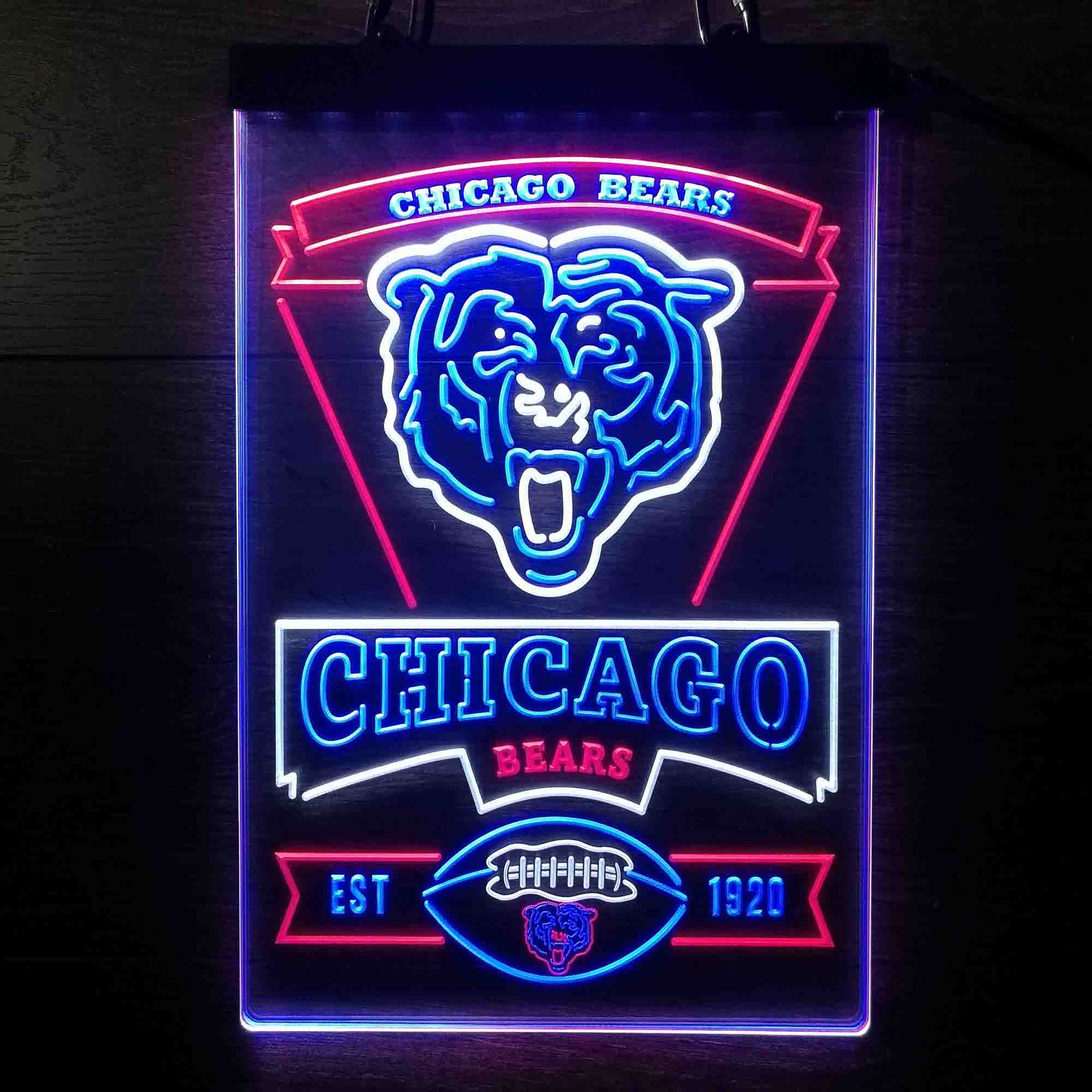 Chicago Bears LED Light Sign