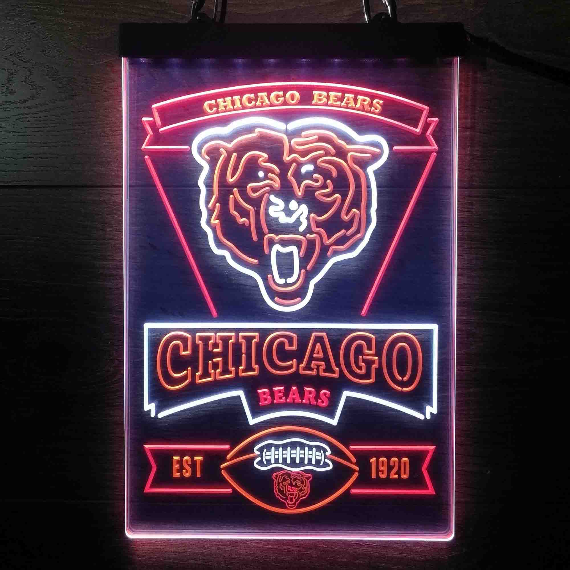 Chicago Bears LED Light Sign