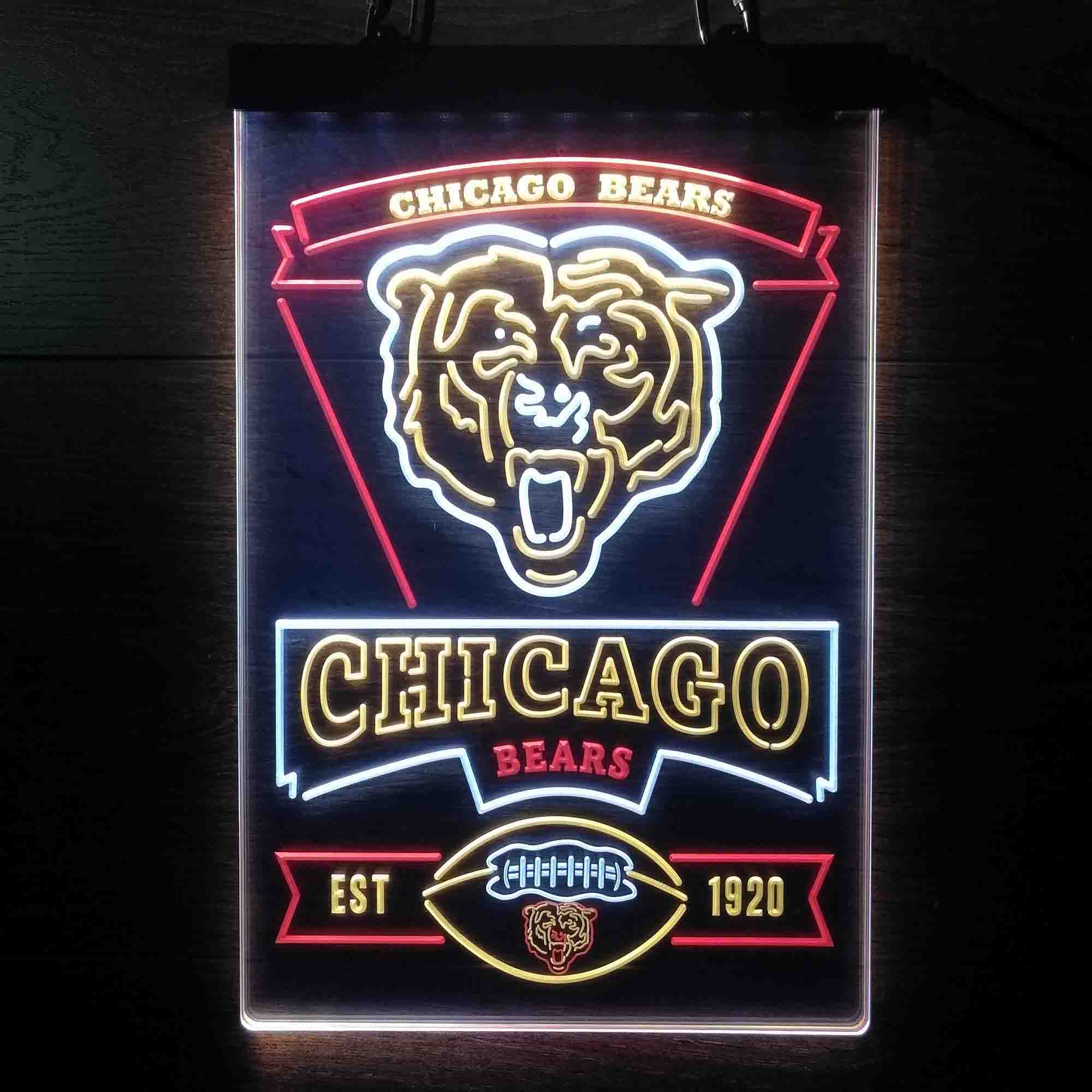 Chicago Bears LED Light Sign