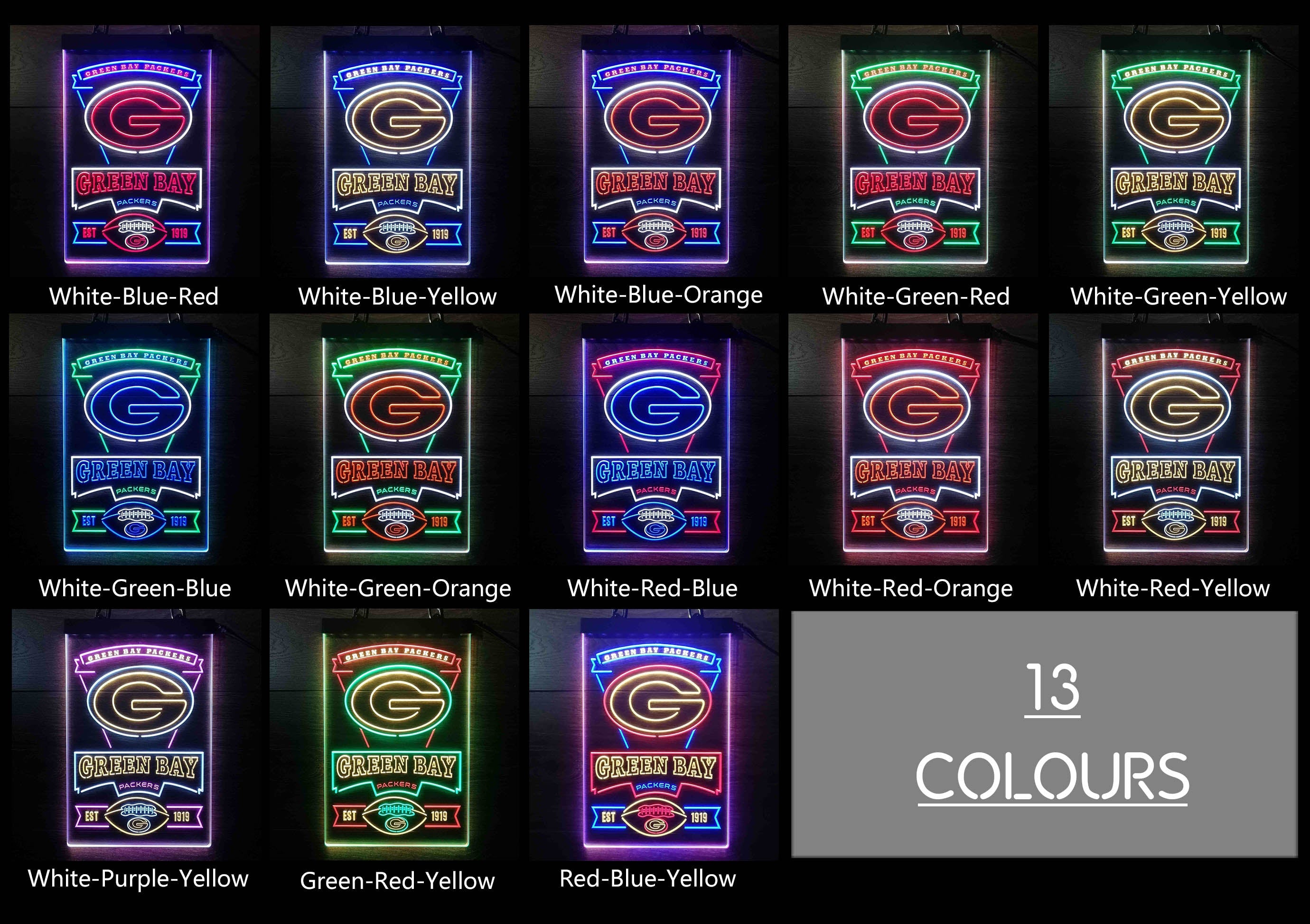 Green Bay Packers Led Light Sign