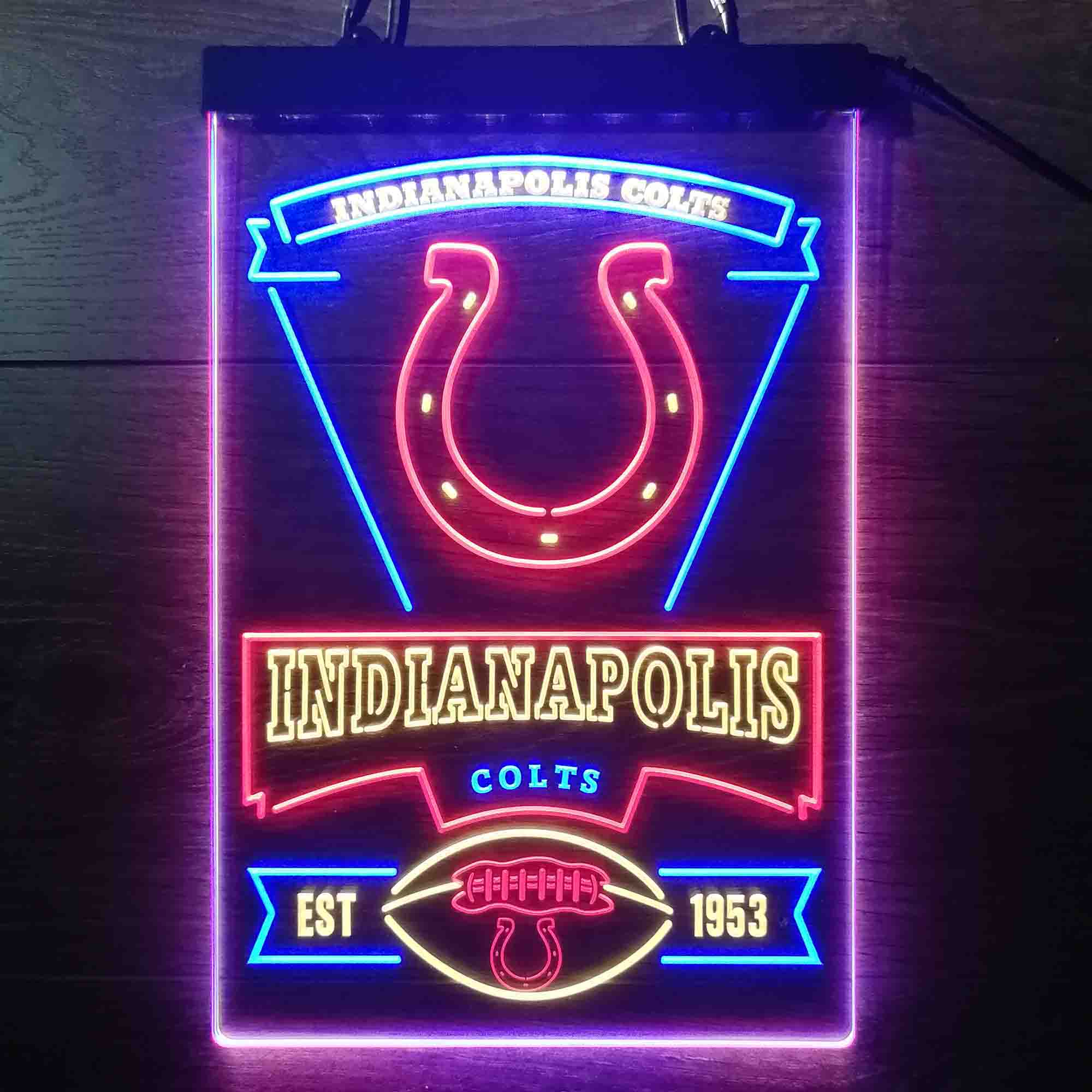 Indianapolis Colts Led Light Sign