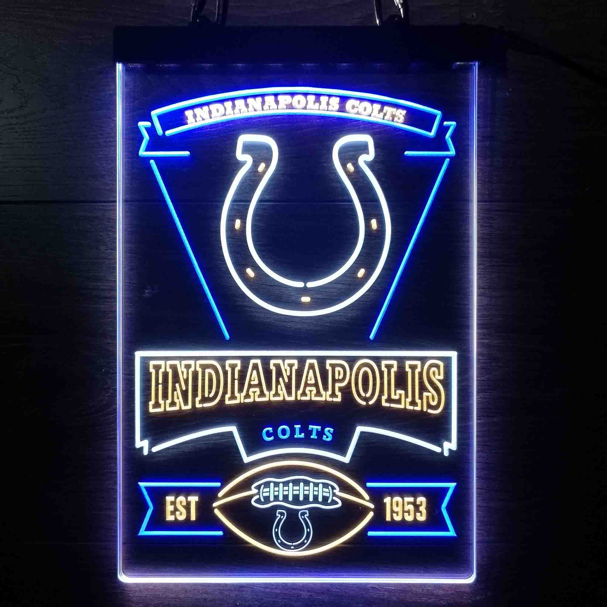 Indianapolis Colts Led Light Sign