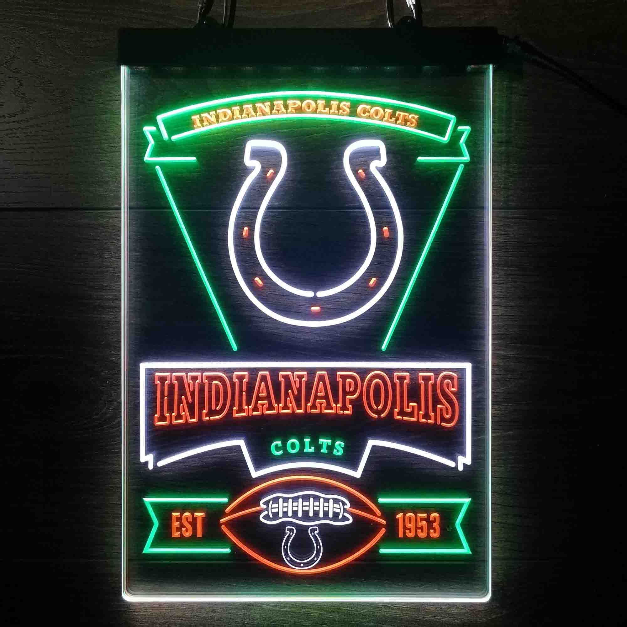 Indianapolis Colts Led Light Sign