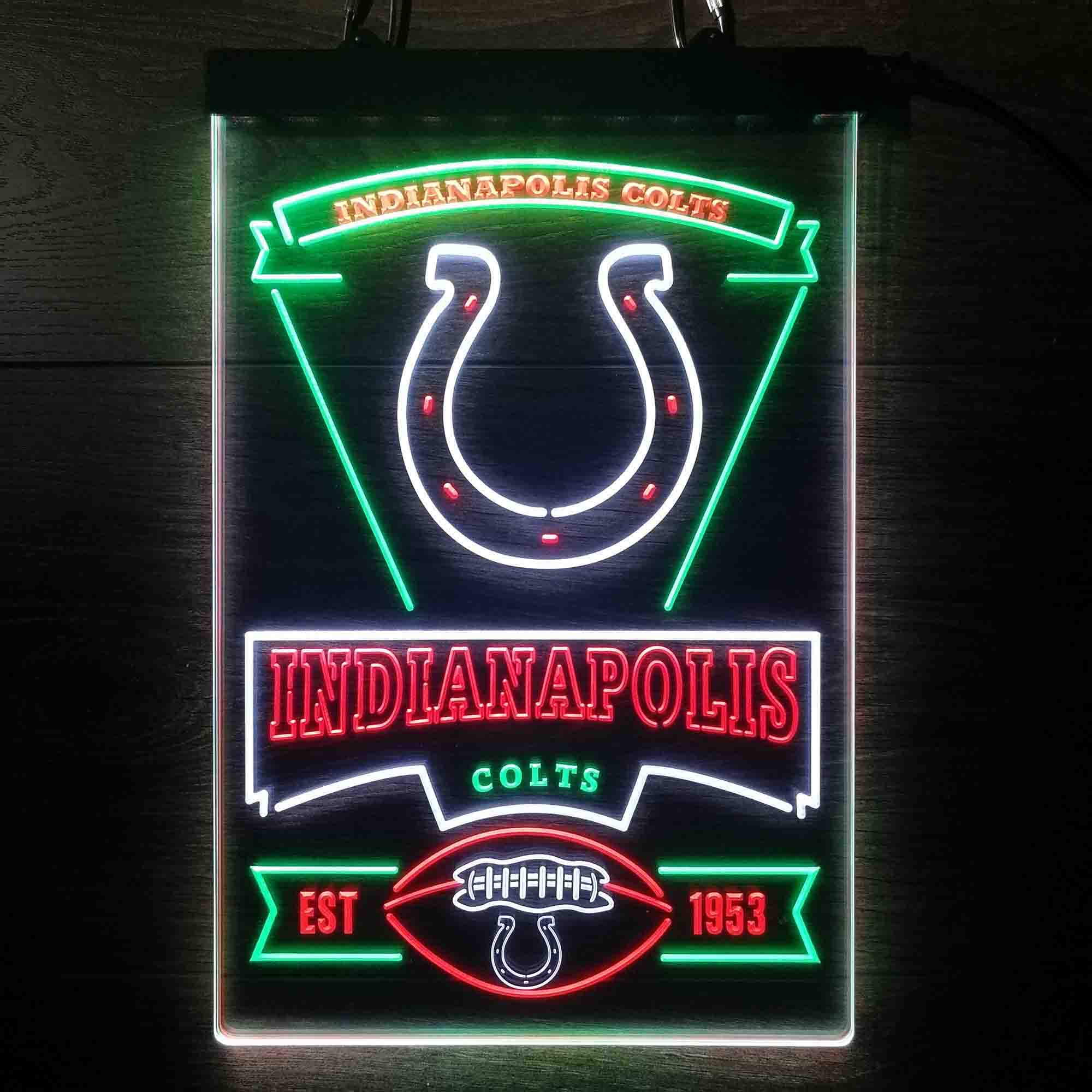 Indianapolis Colts Led Light Sign