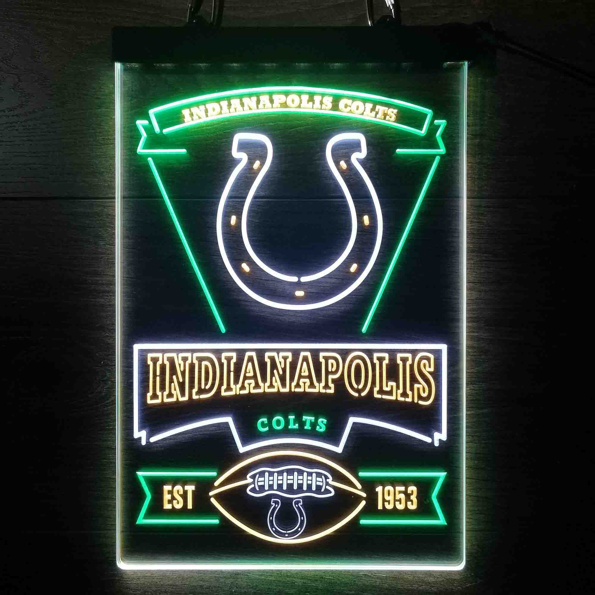 Indianapolis Colts Led Light Sign