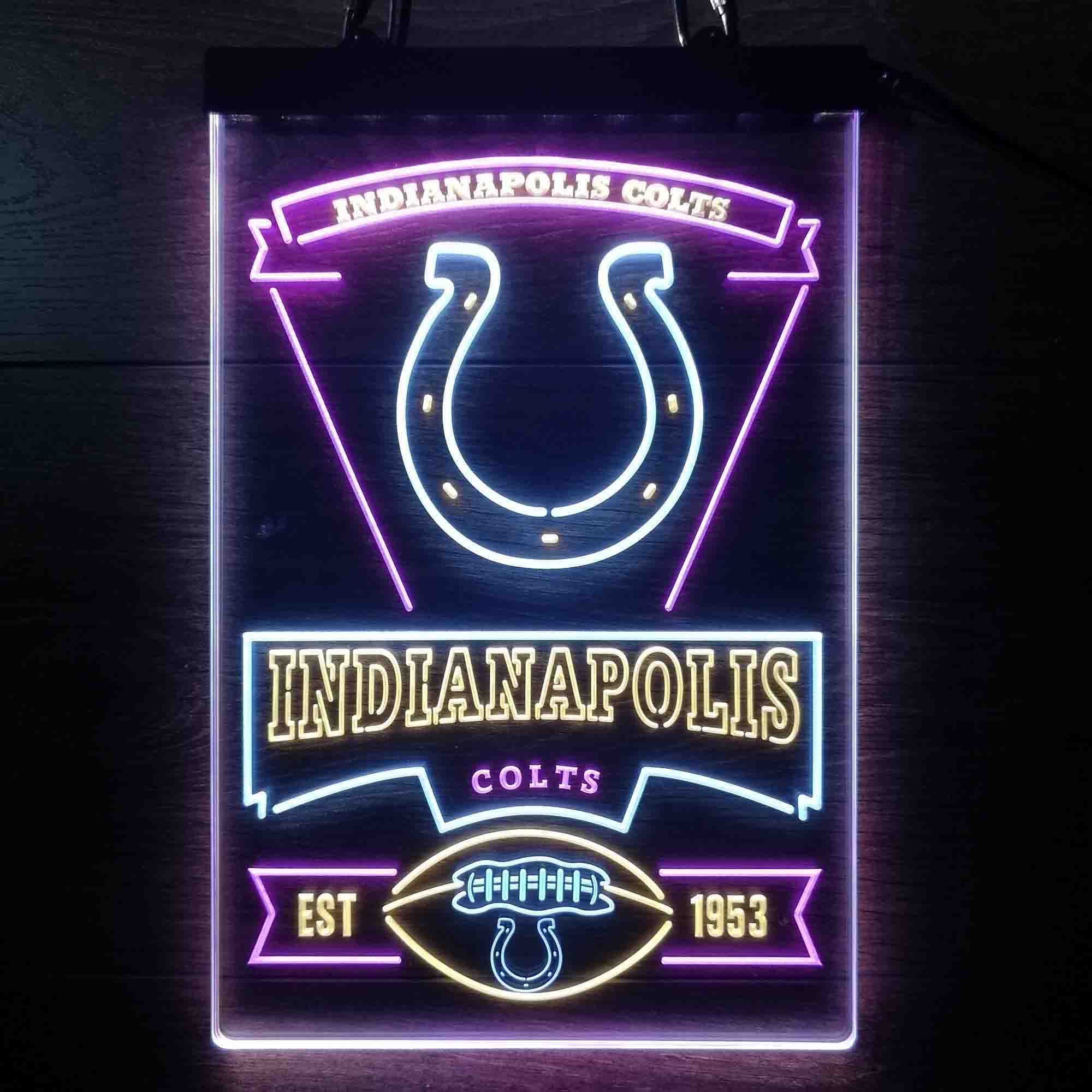 Indianapolis Colts Led Light Sign