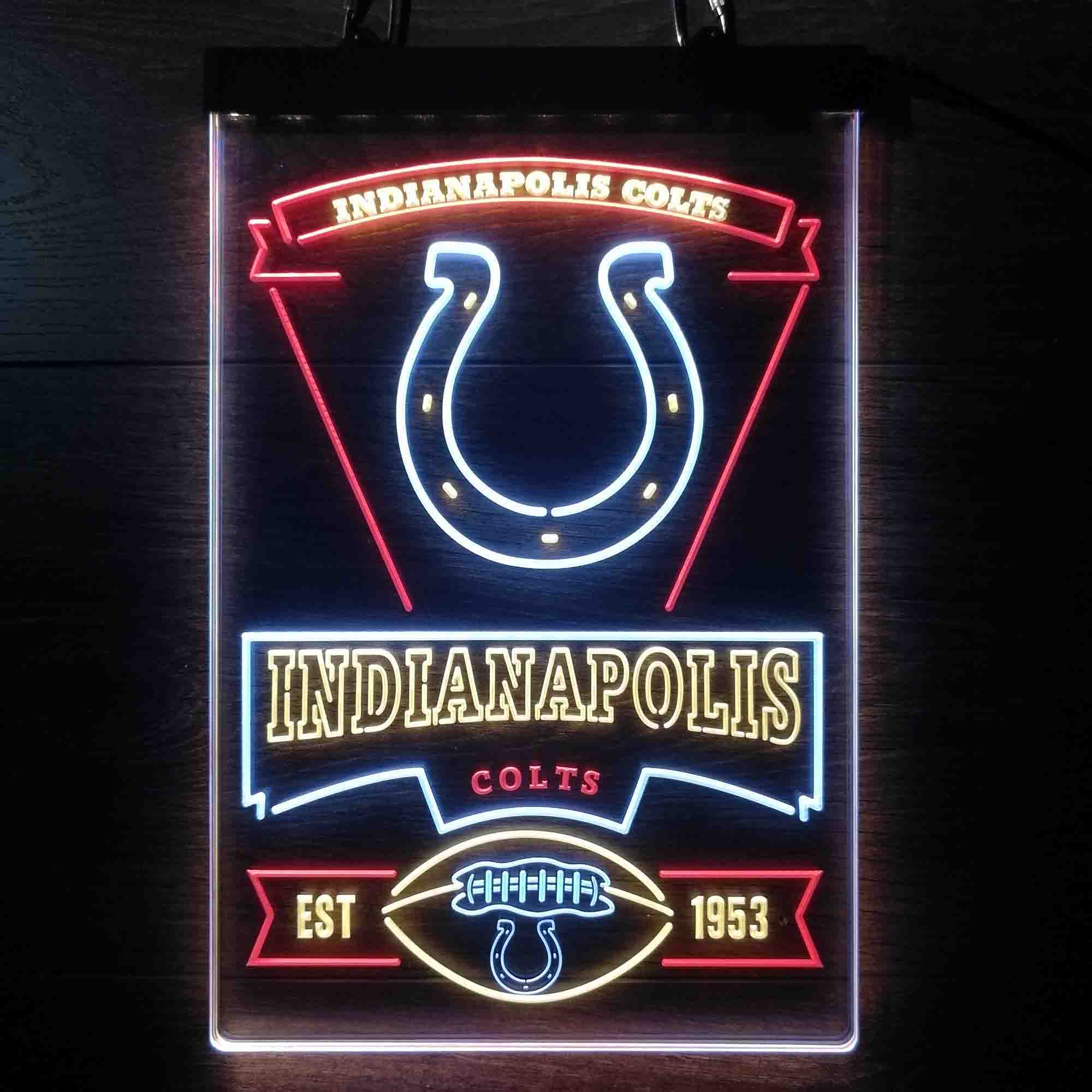 Indianapolis Colts Led Light Sign