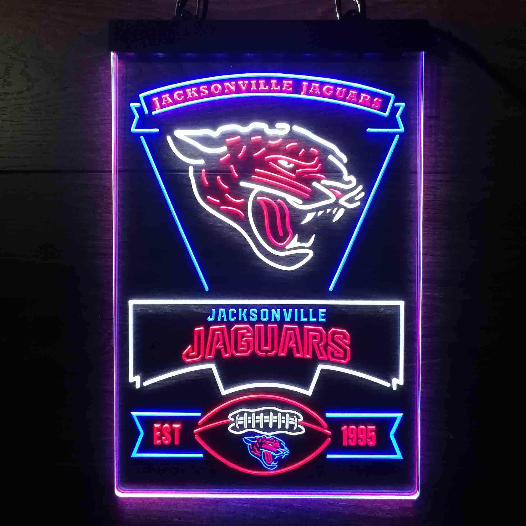 Jacksonville Jaguars Neon LED Sign 3 Colors